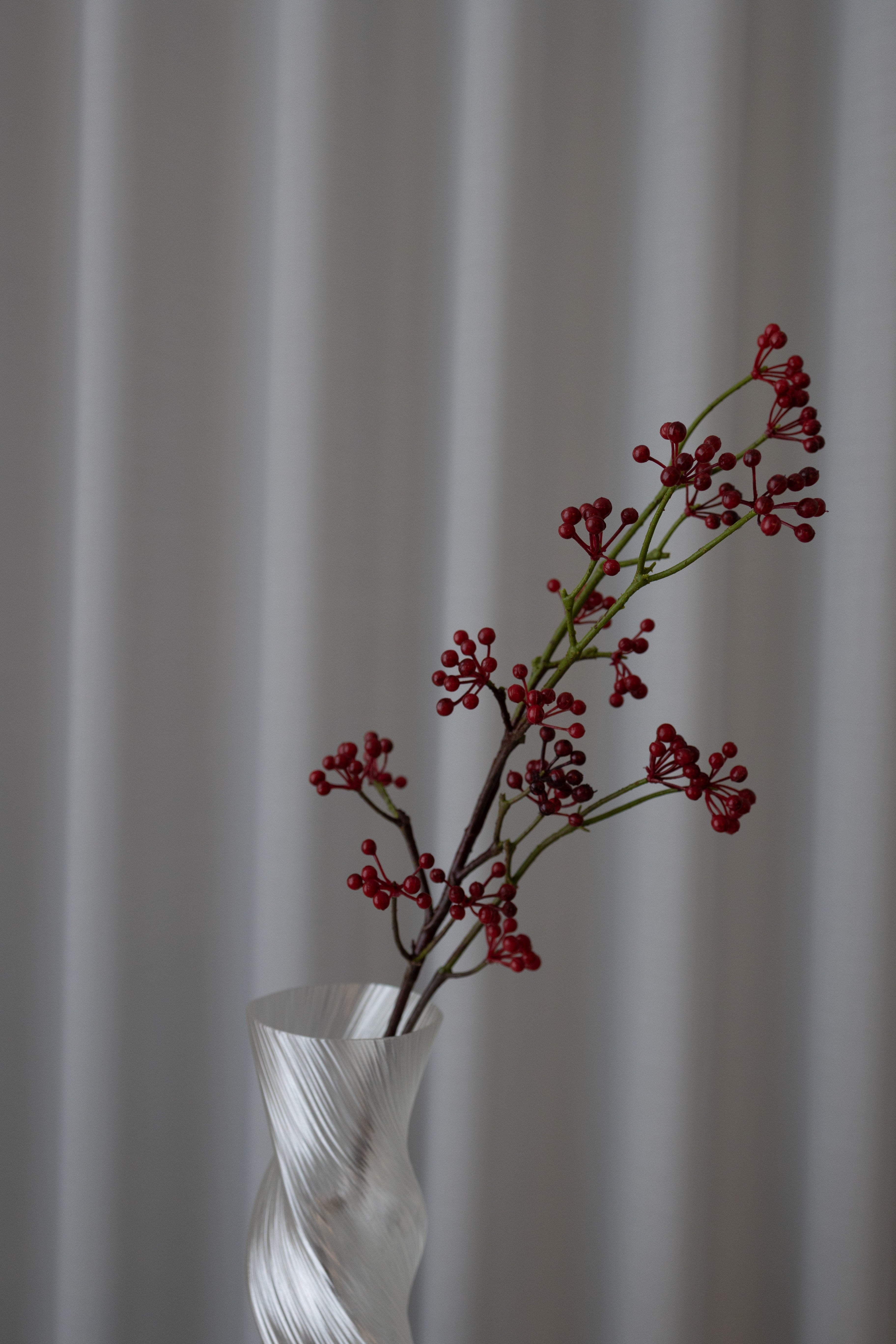 Artificial Berry Branch - Red