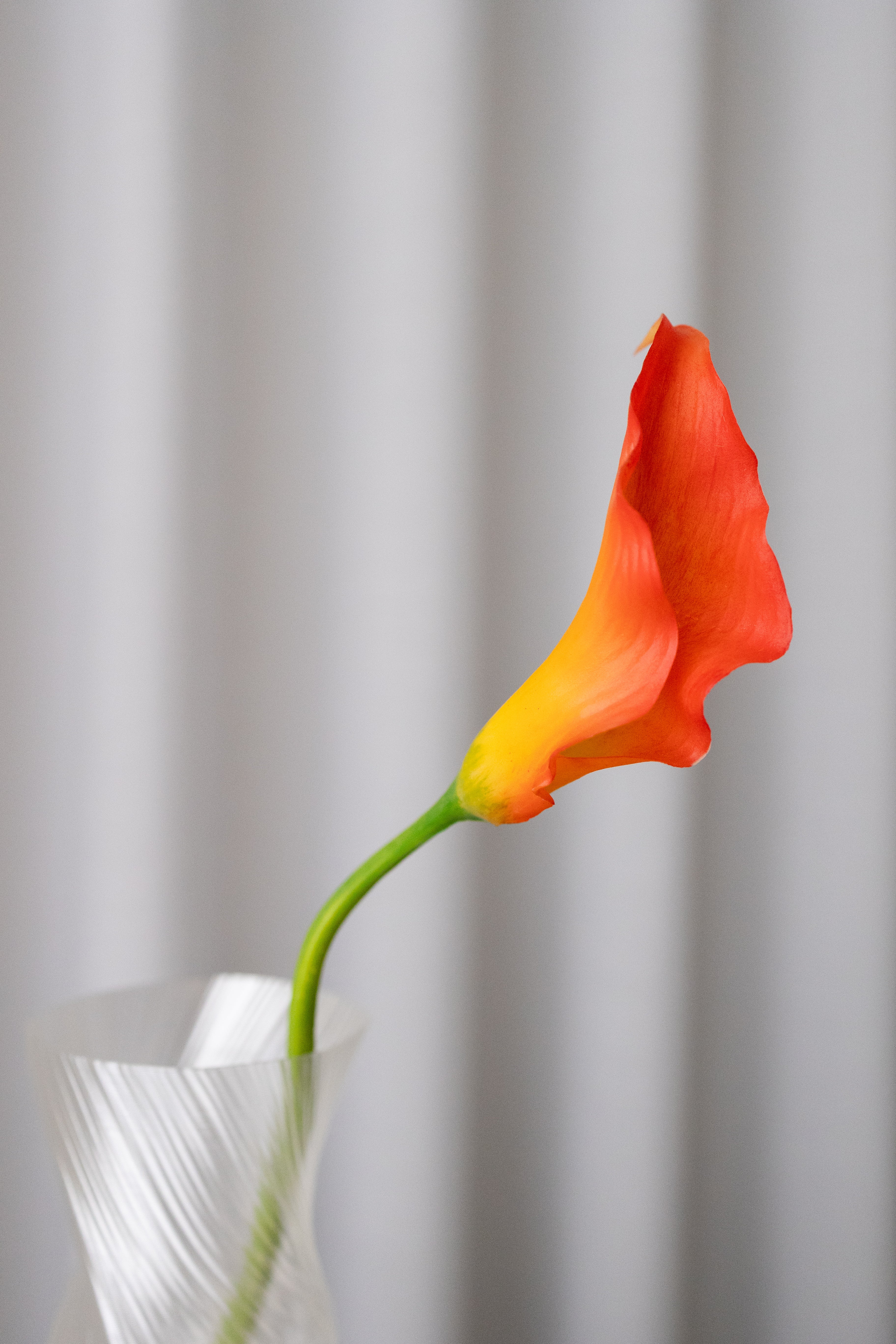 Artificial Lifelike Calla Lily - Orange