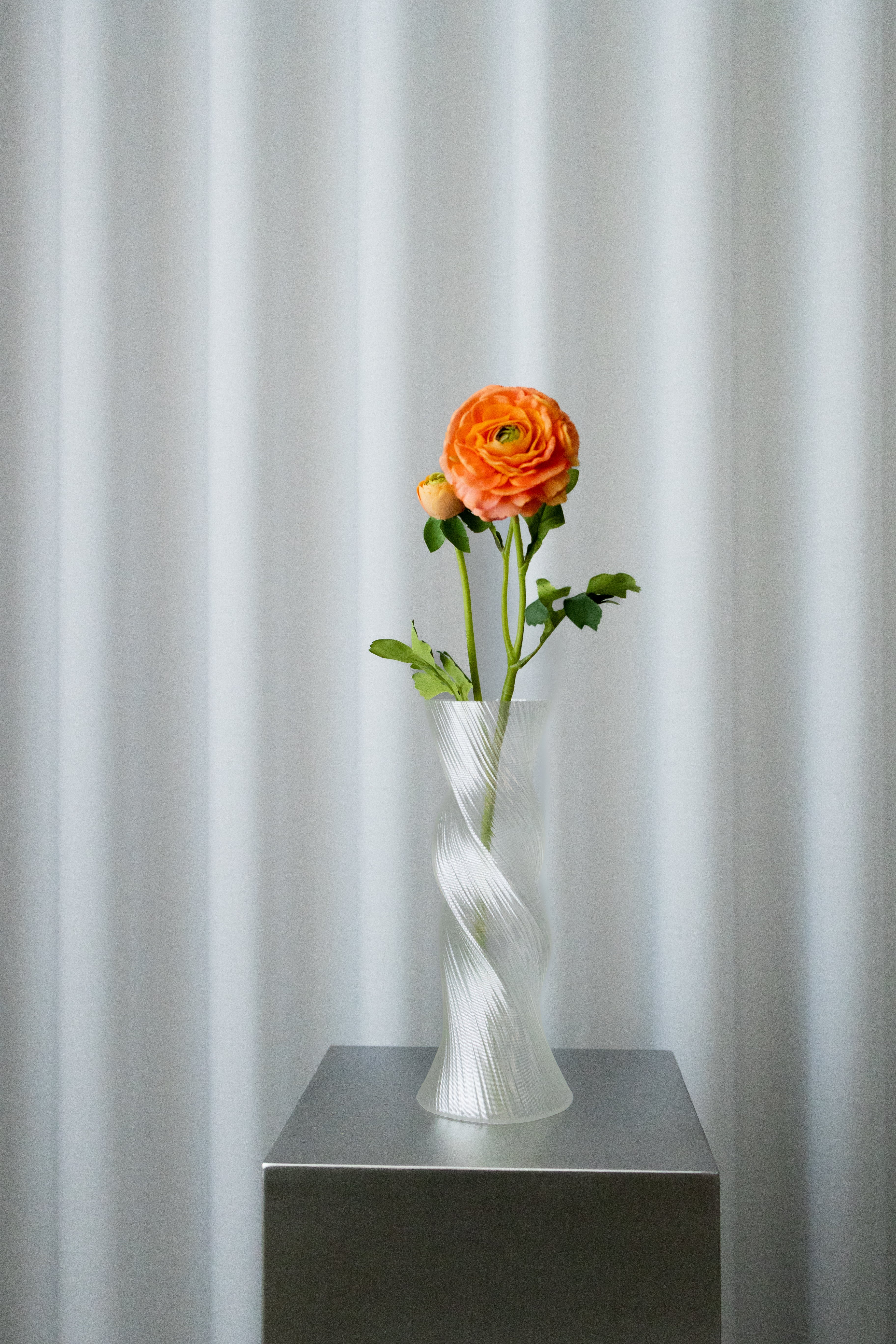 KUNSTIG RANUNKEL - DYB ORANGE