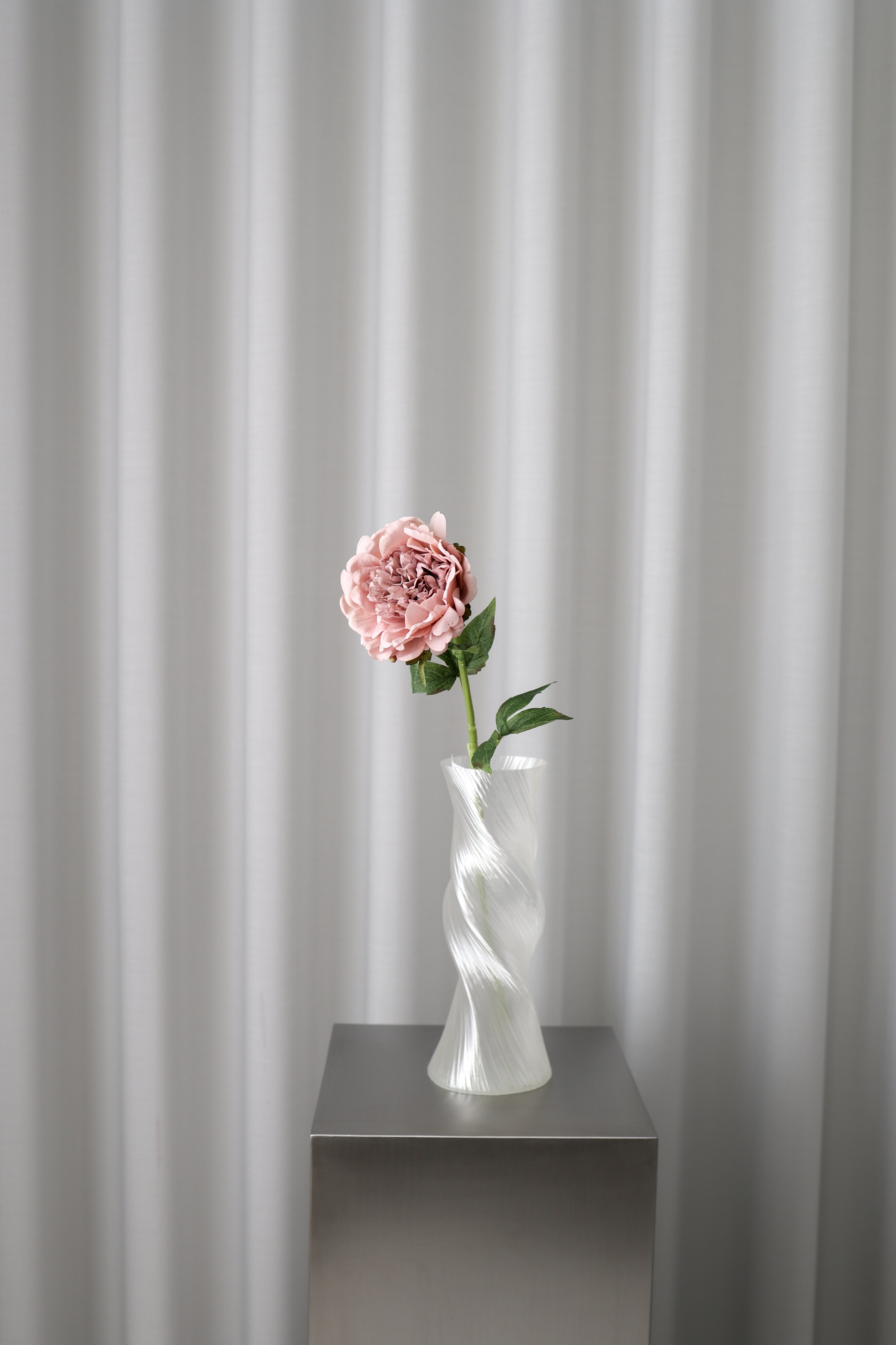 Kunstig Pæon - Beige