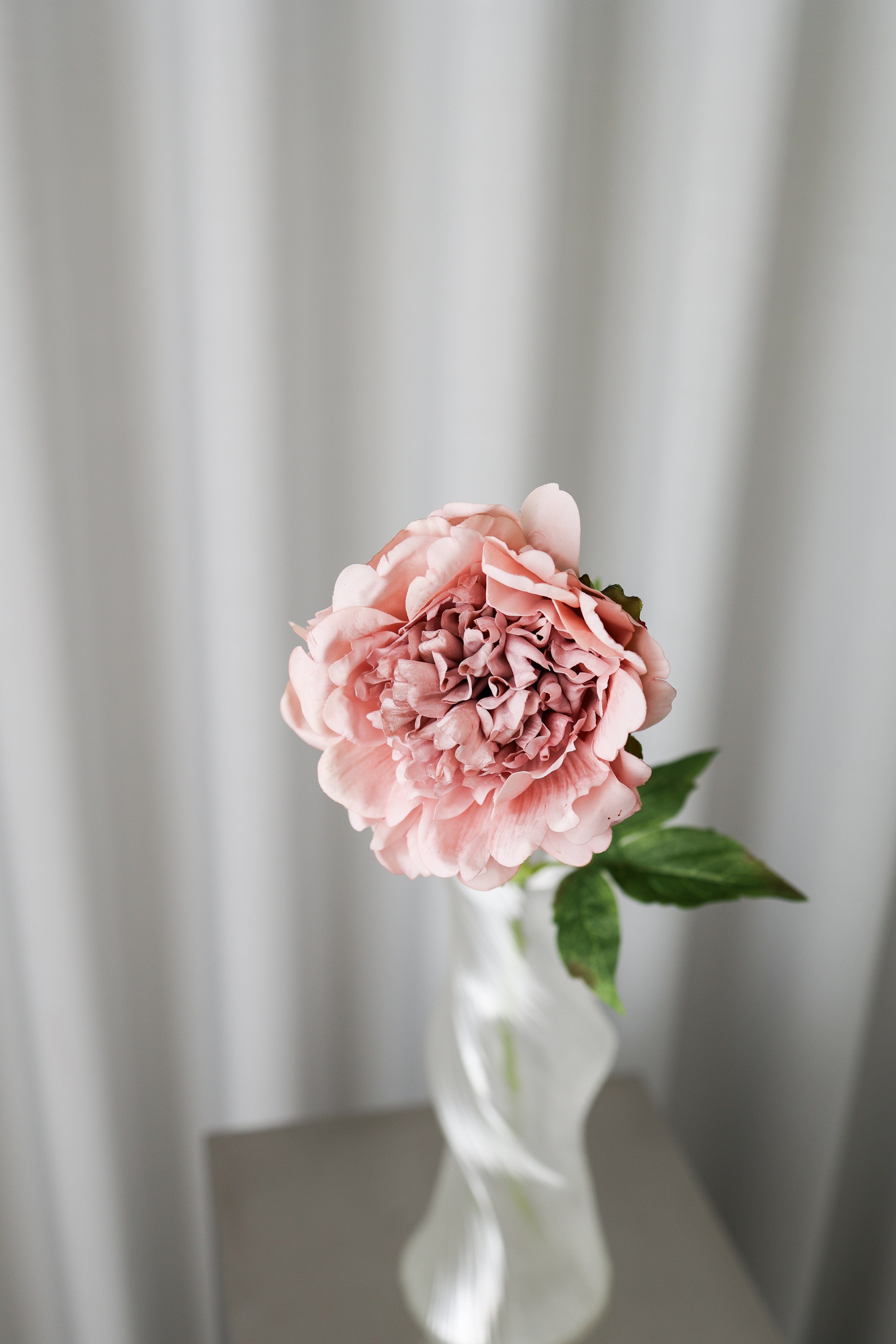 Kunstig Pæon - Beige