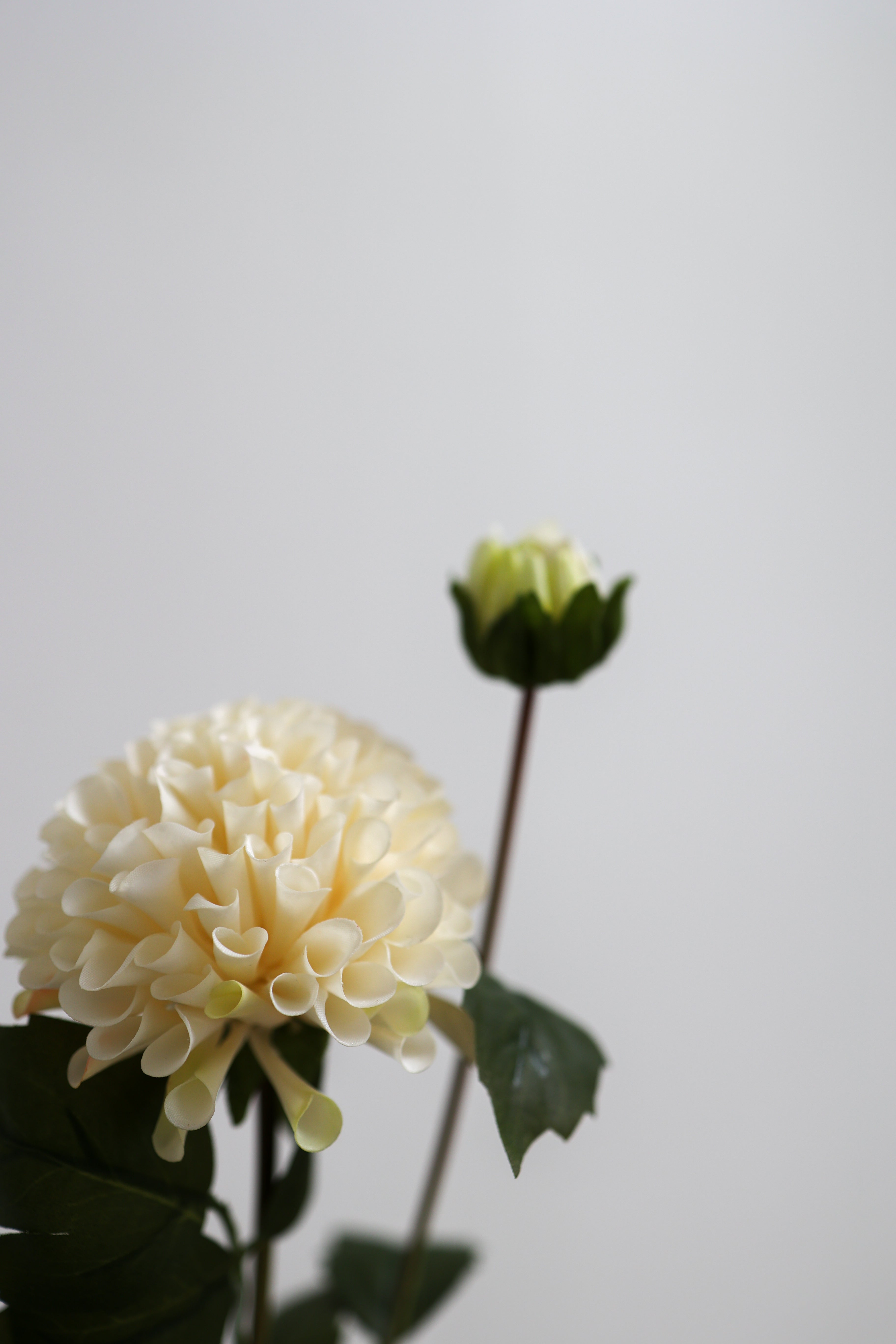 Kunstig Dahlia - Hvid