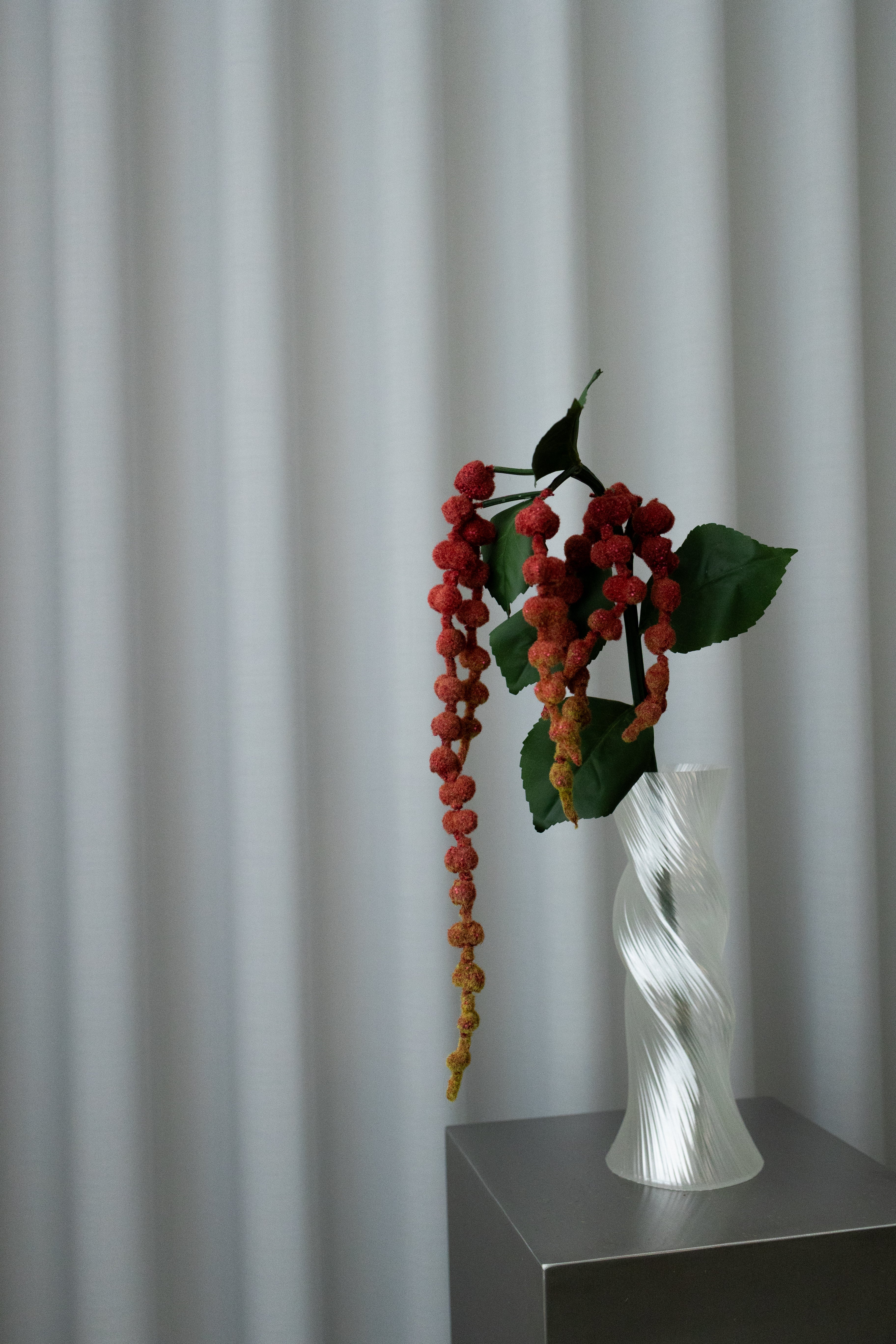 Kunstig Naturtro Amaranthus Lille - Rød