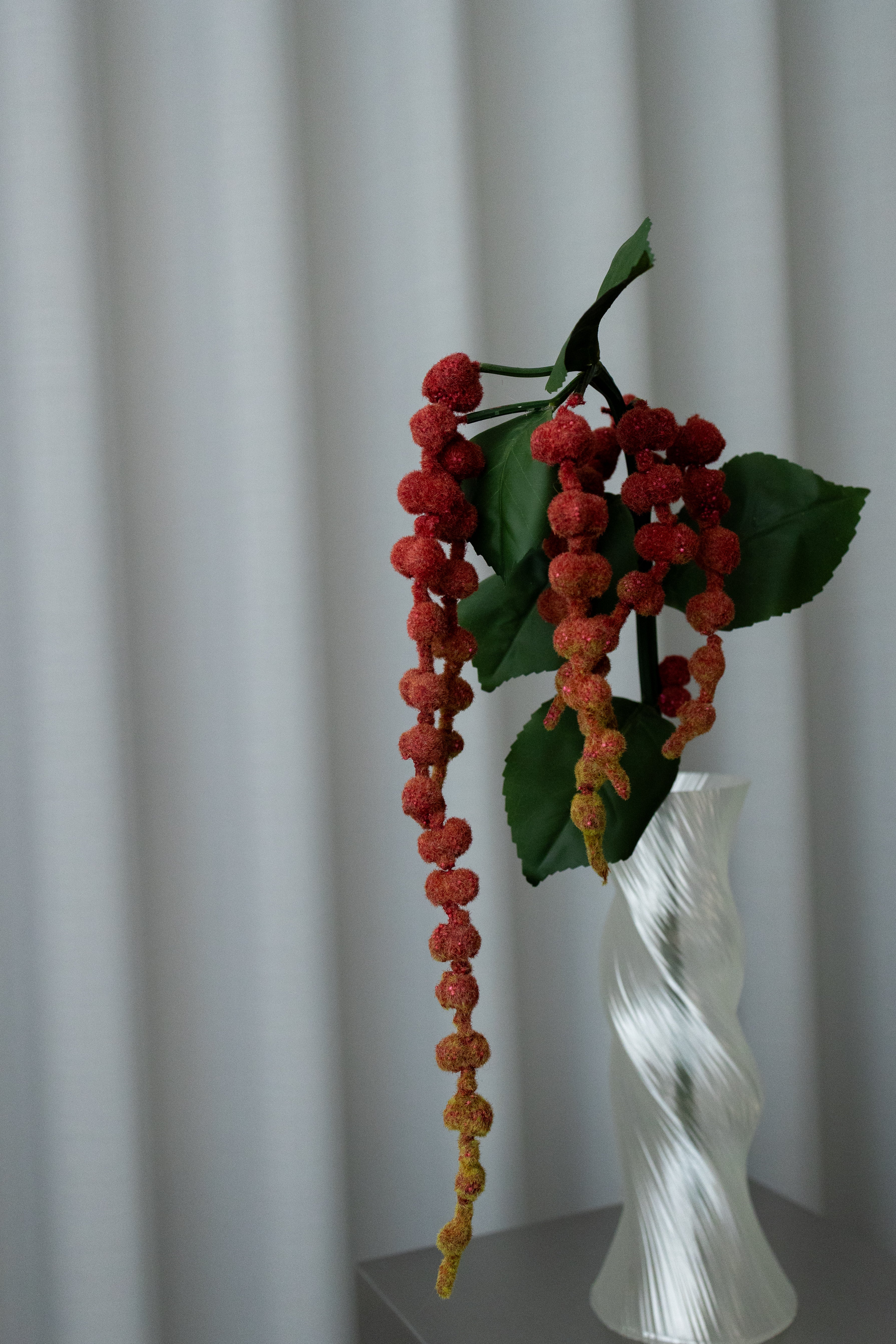 Kunstig Naturtro Amaranthus Lille - Rød
