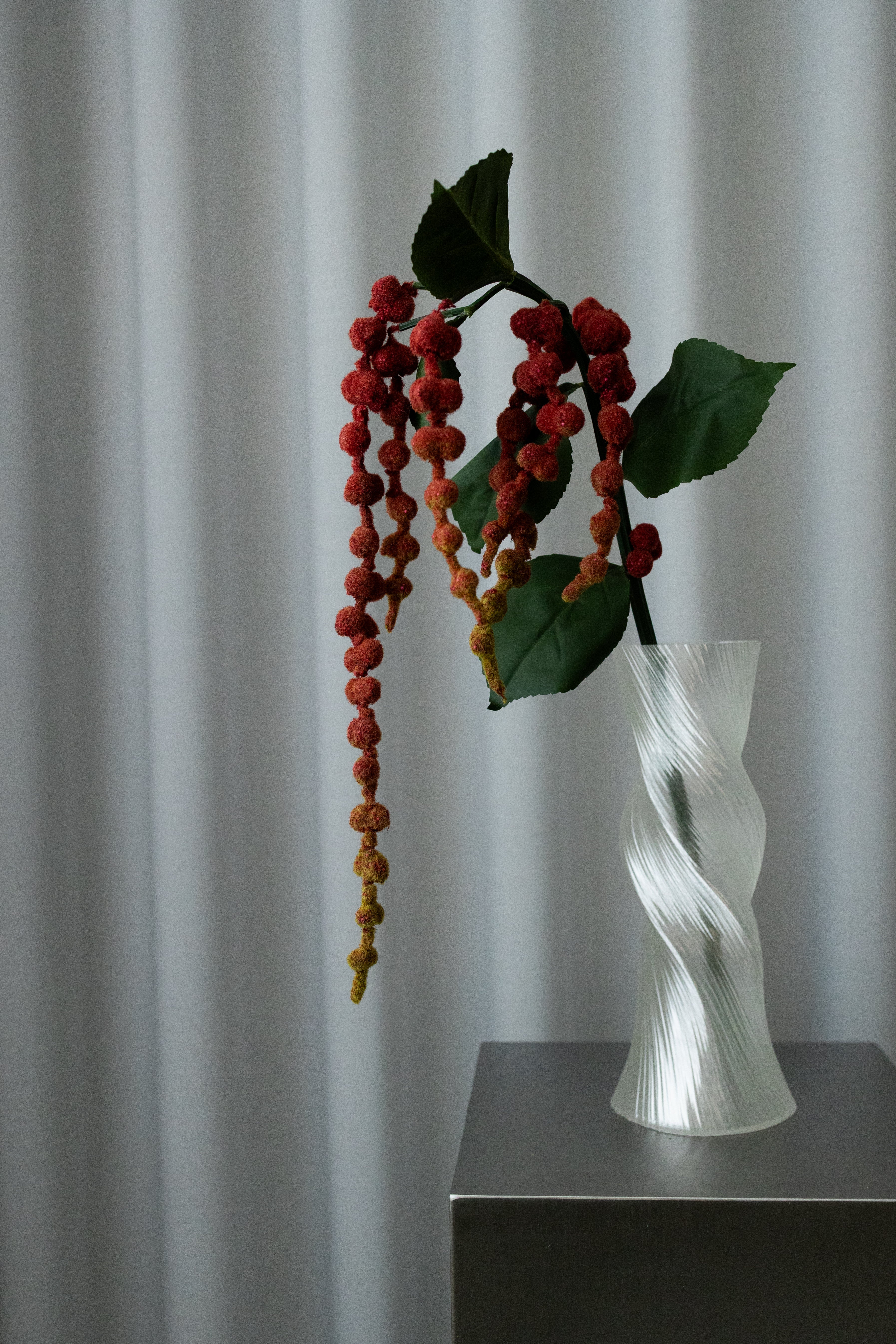 Kunstig Naturtro Amaranthus Lille - Rød