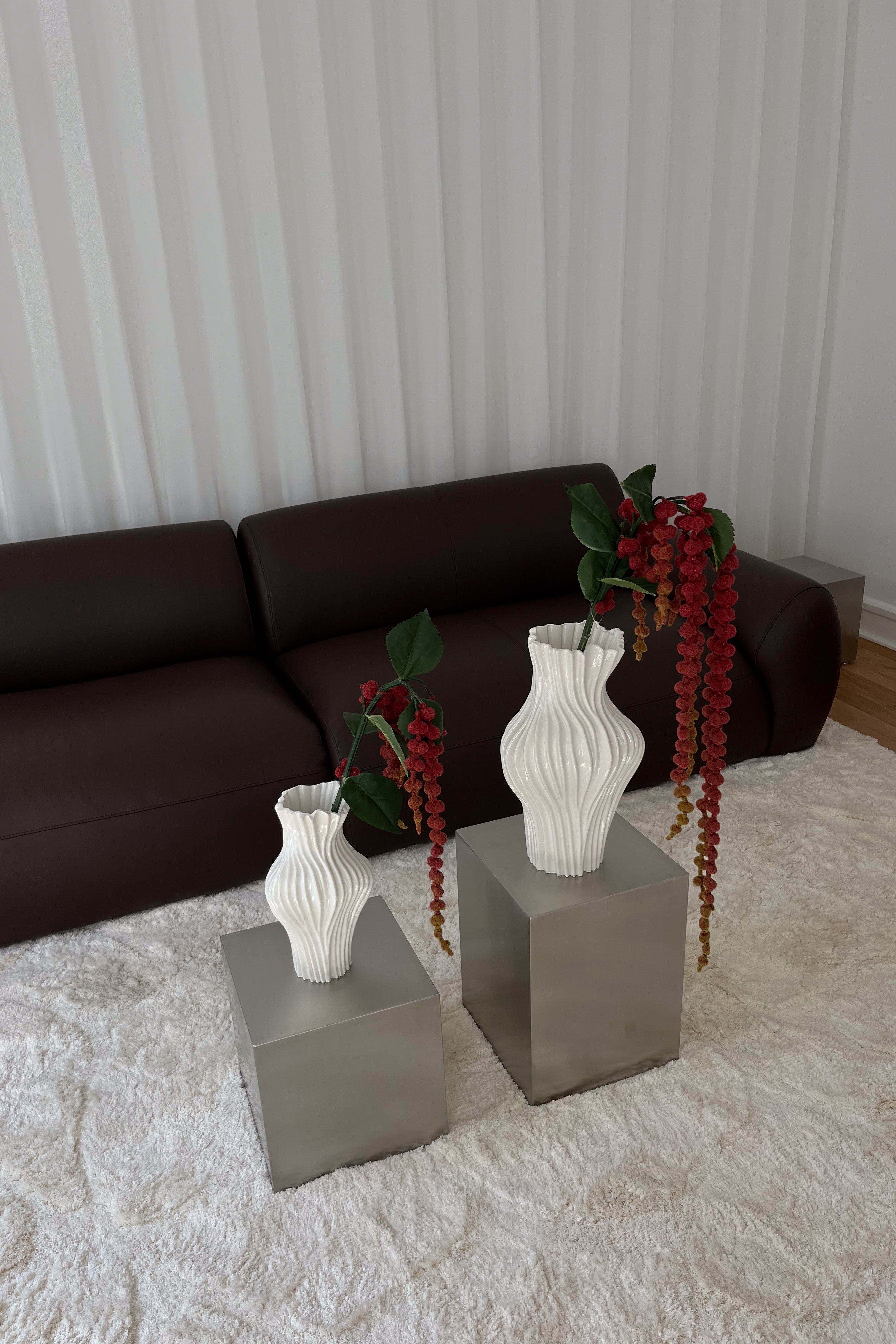 Kunstig Naturtro Amaranthus Lille - Rød