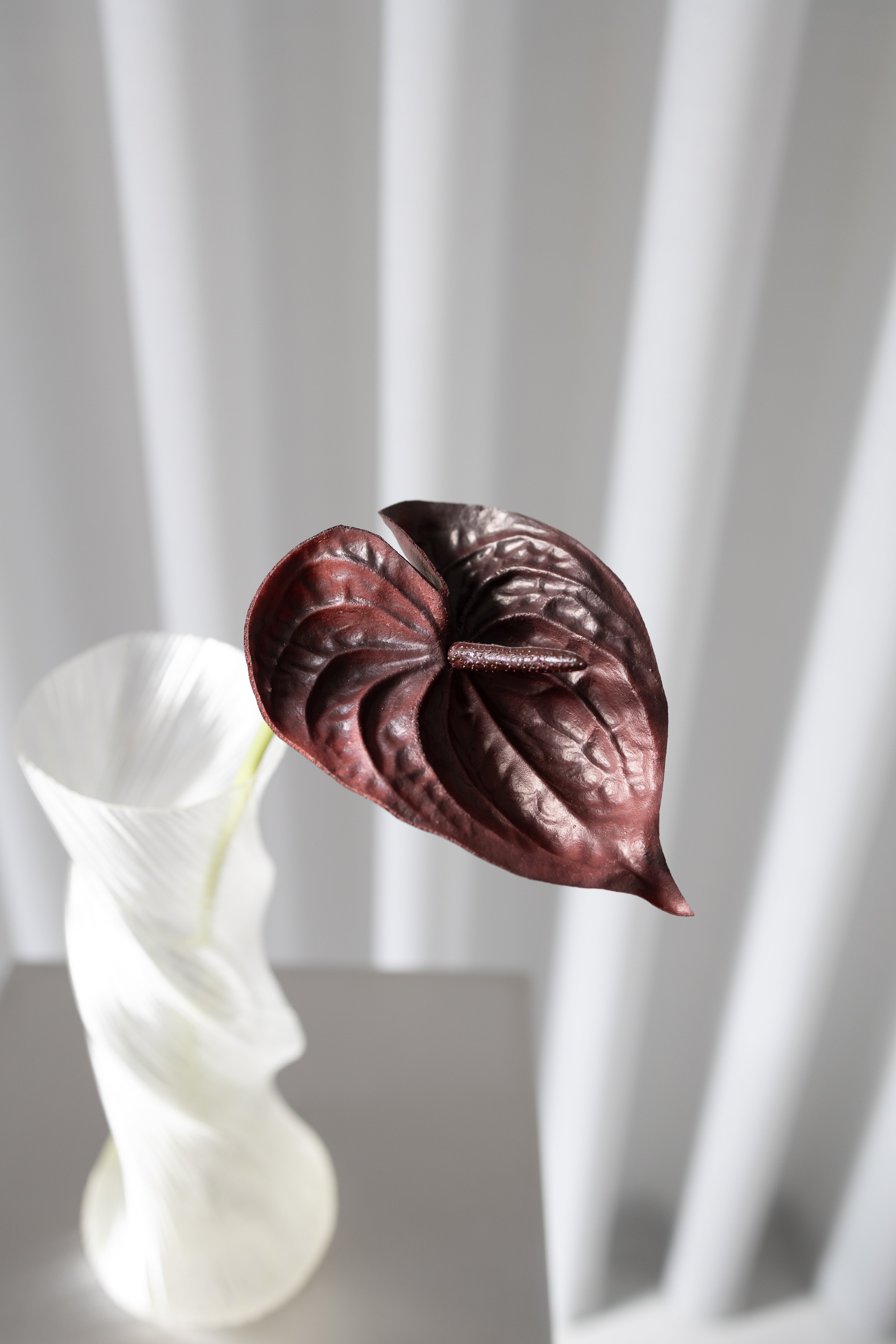 Artificial Anthurium - Bordeaux