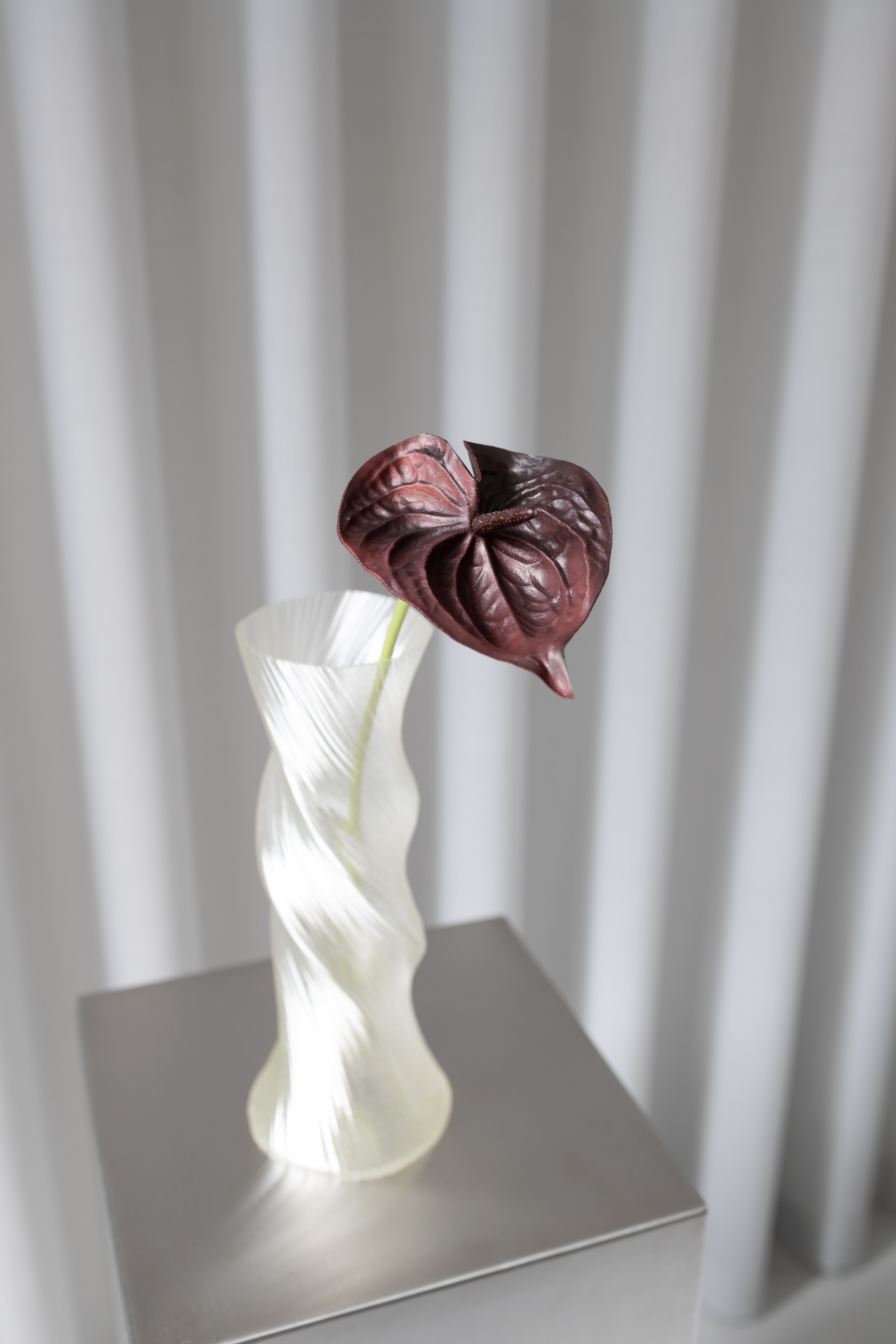 Artificial Anthurium - Bordeaux