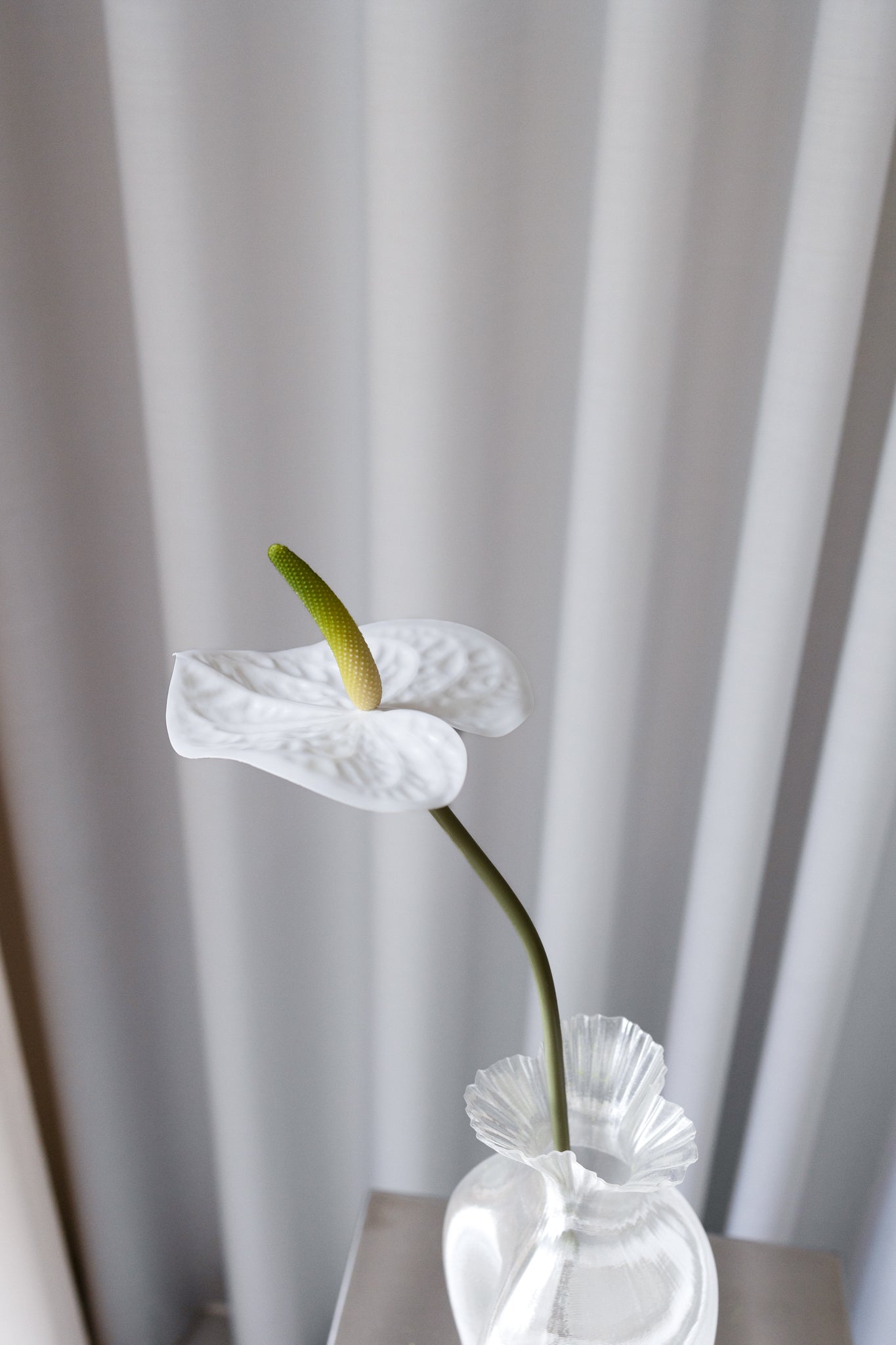 Kunstig Naturtro Anthurium Hvid