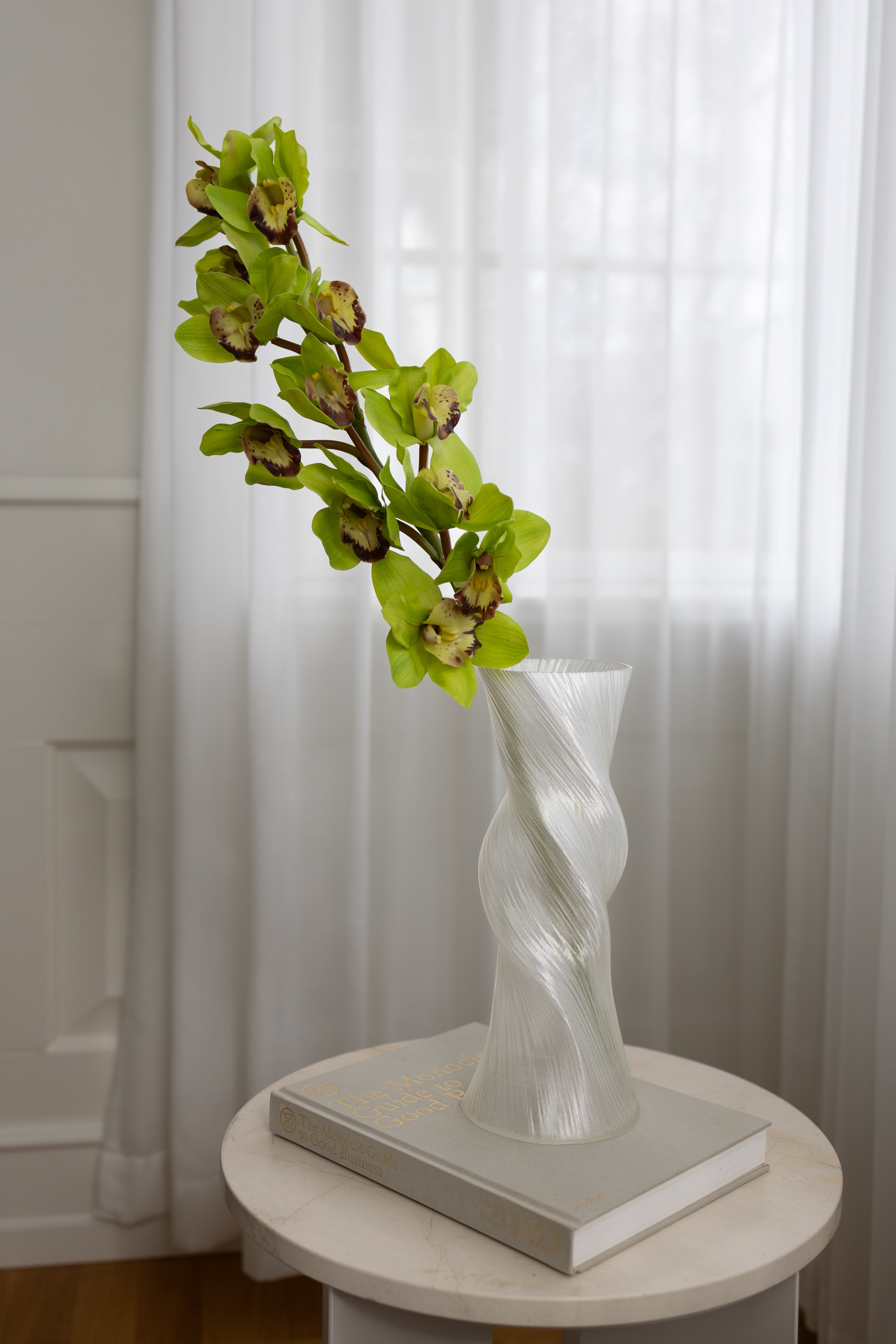 Artificial Lifelike Cymbidium Green