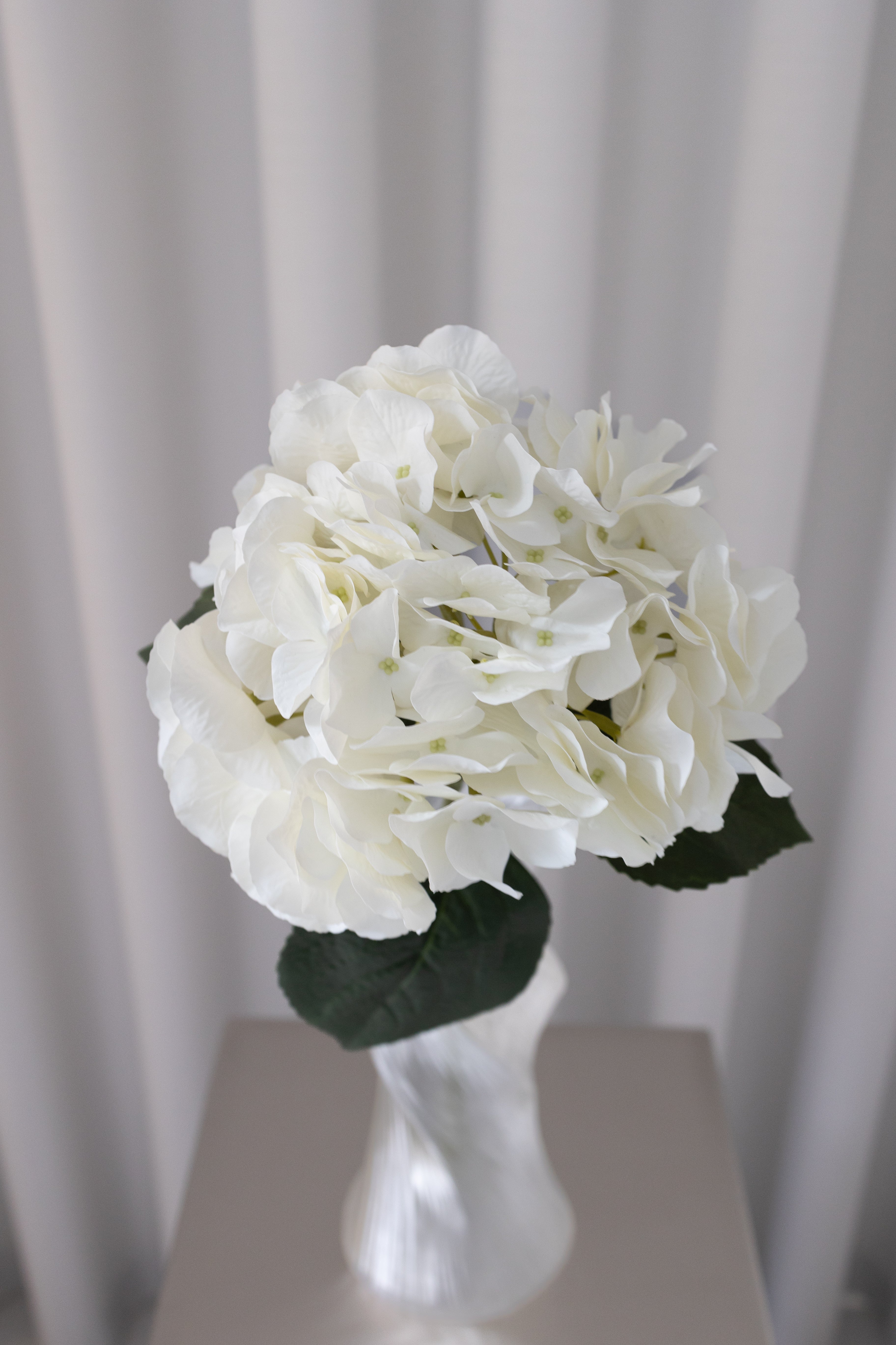 Kunstig Naturtro Hortensia - Hvid