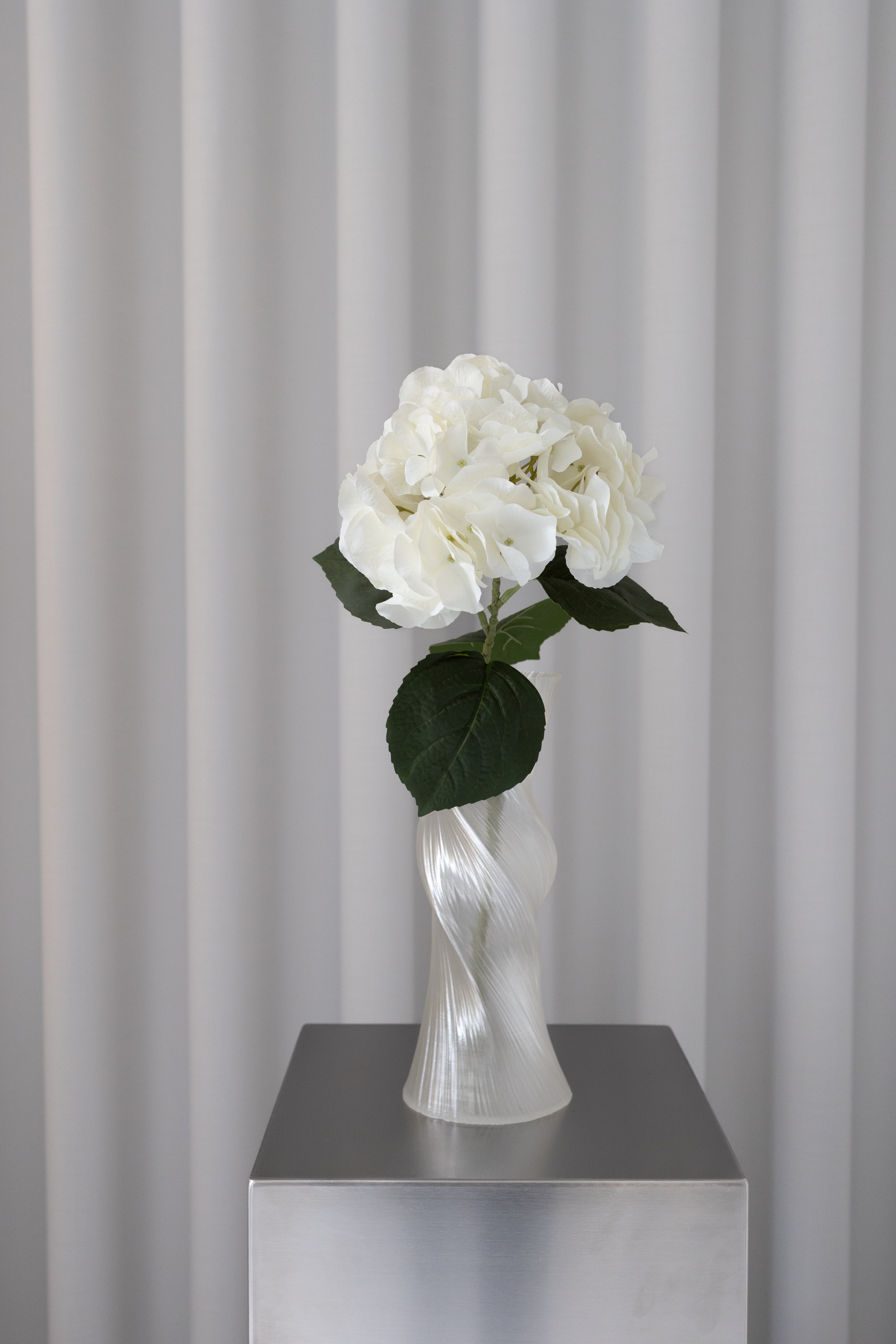 Kunstig Naturtro Hortensia - Hvid