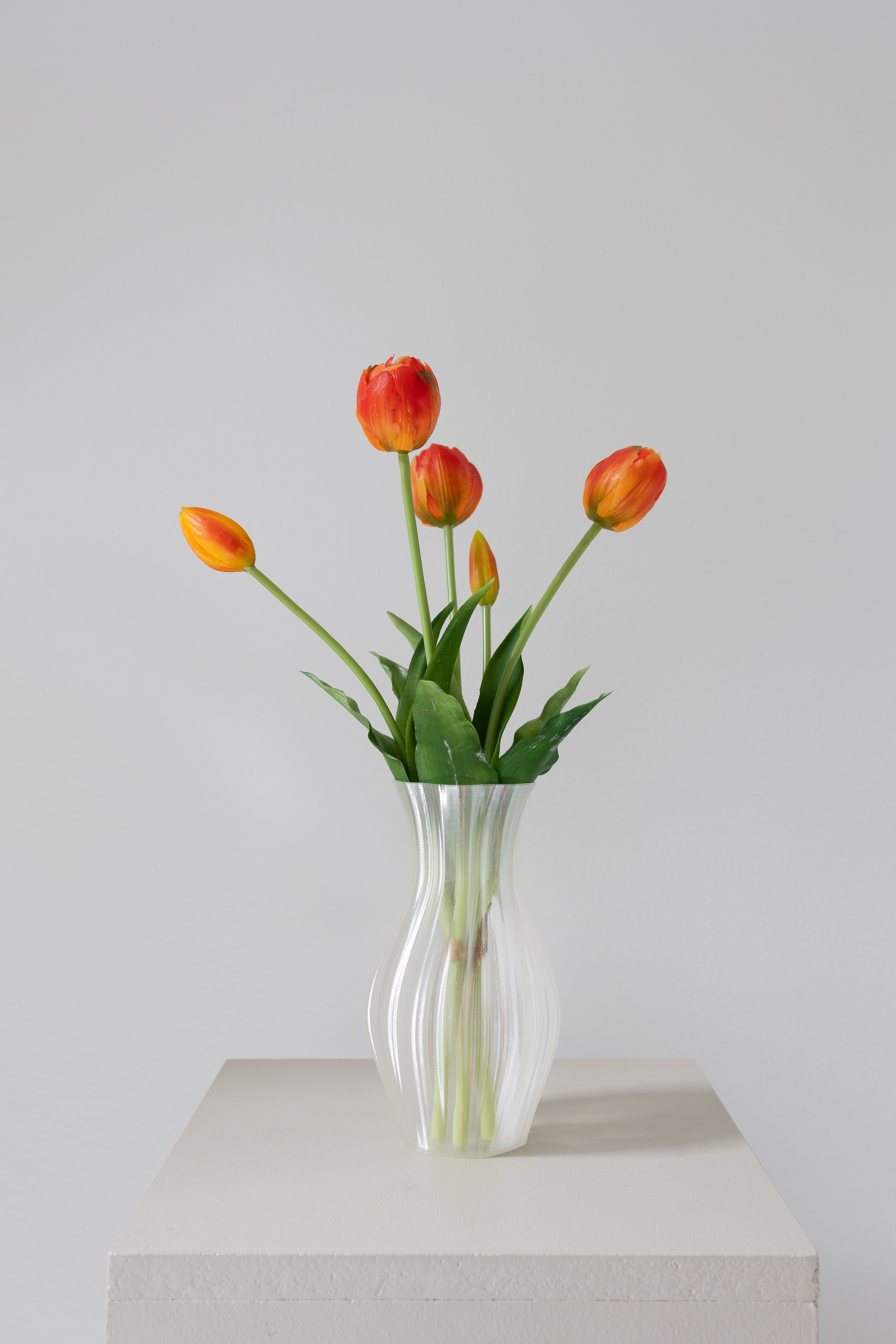 Artificial Layered Tulips - Orange