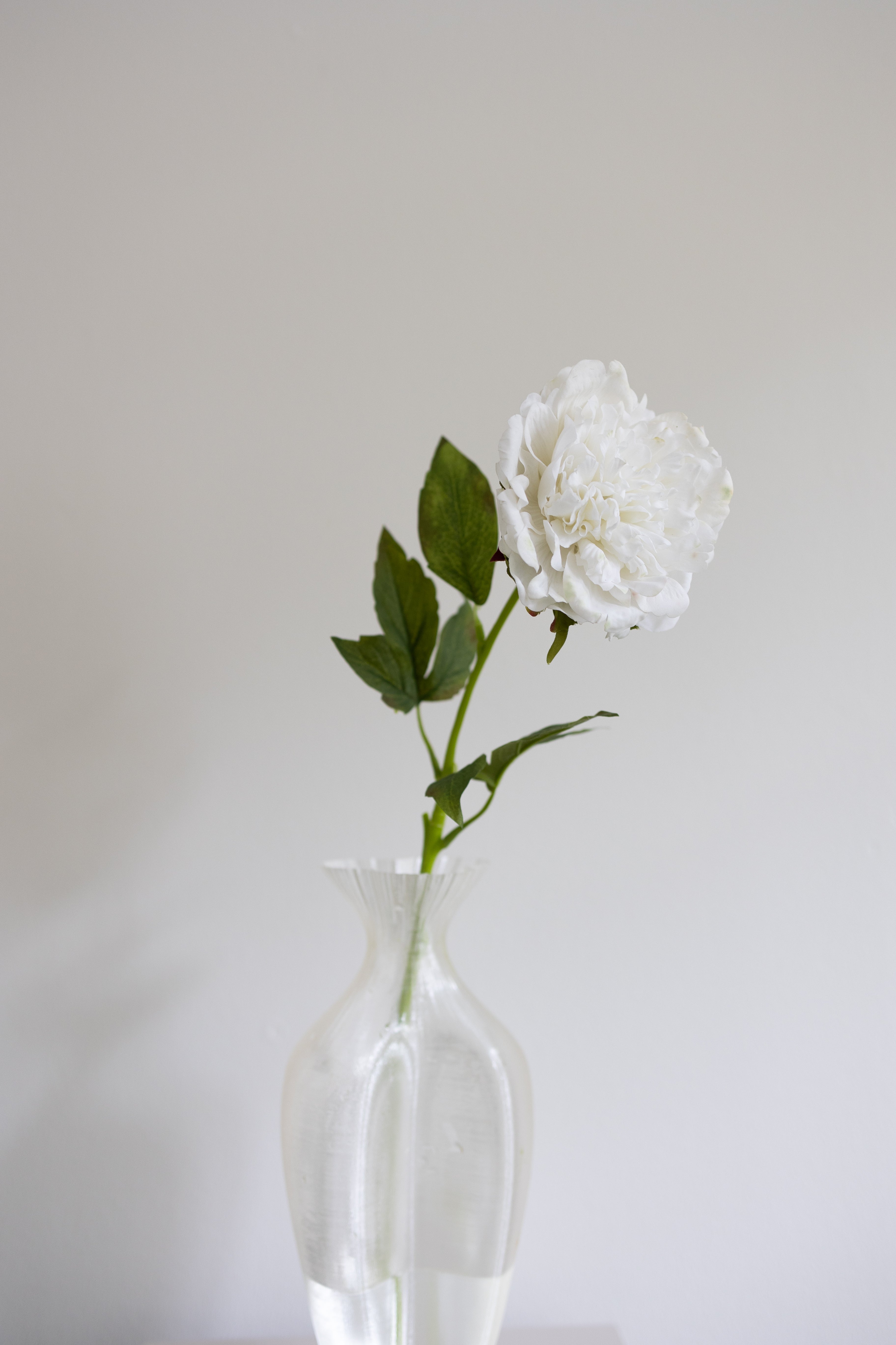 Artificial Peony - White