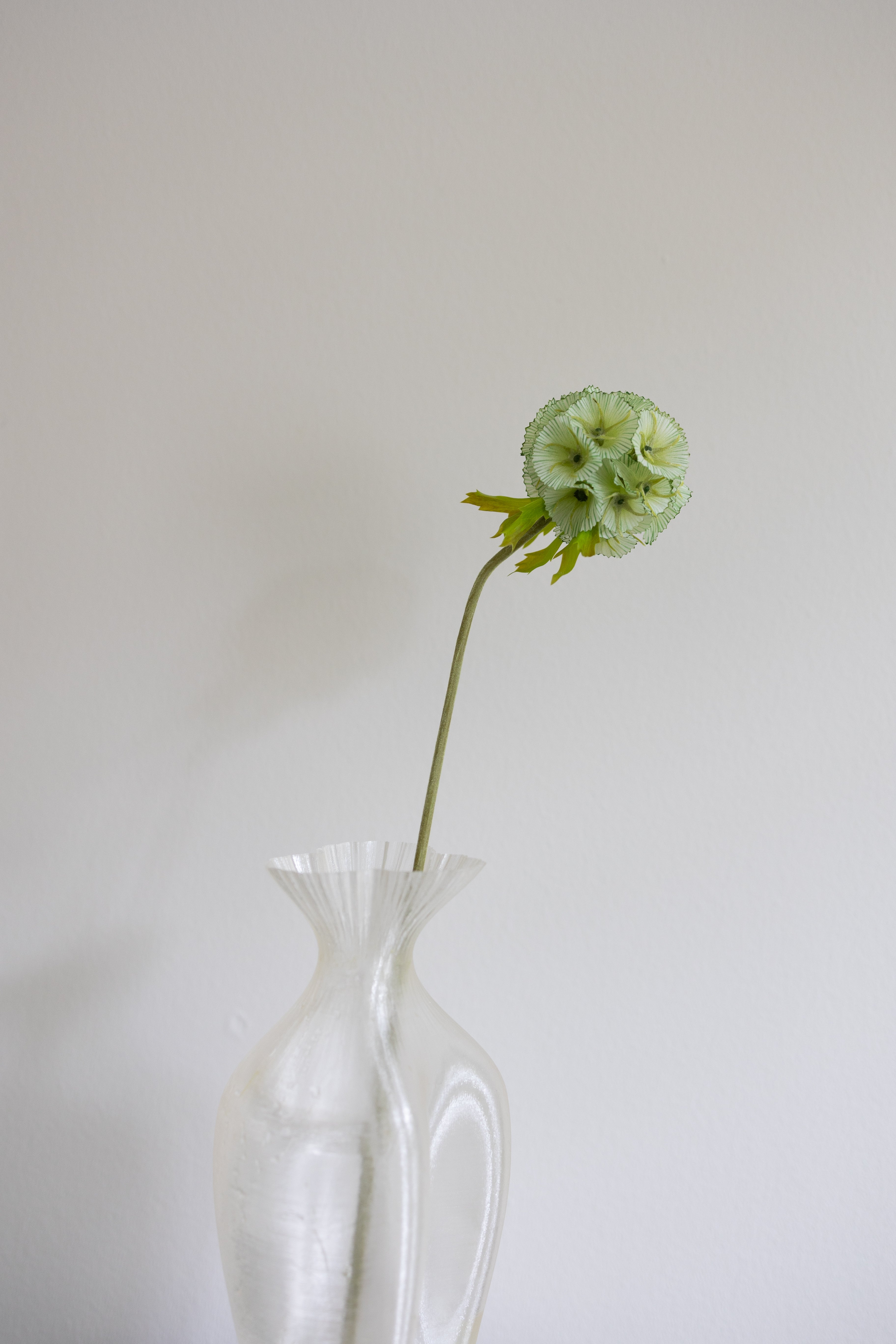 Artificial Scabiosa Flower - Green