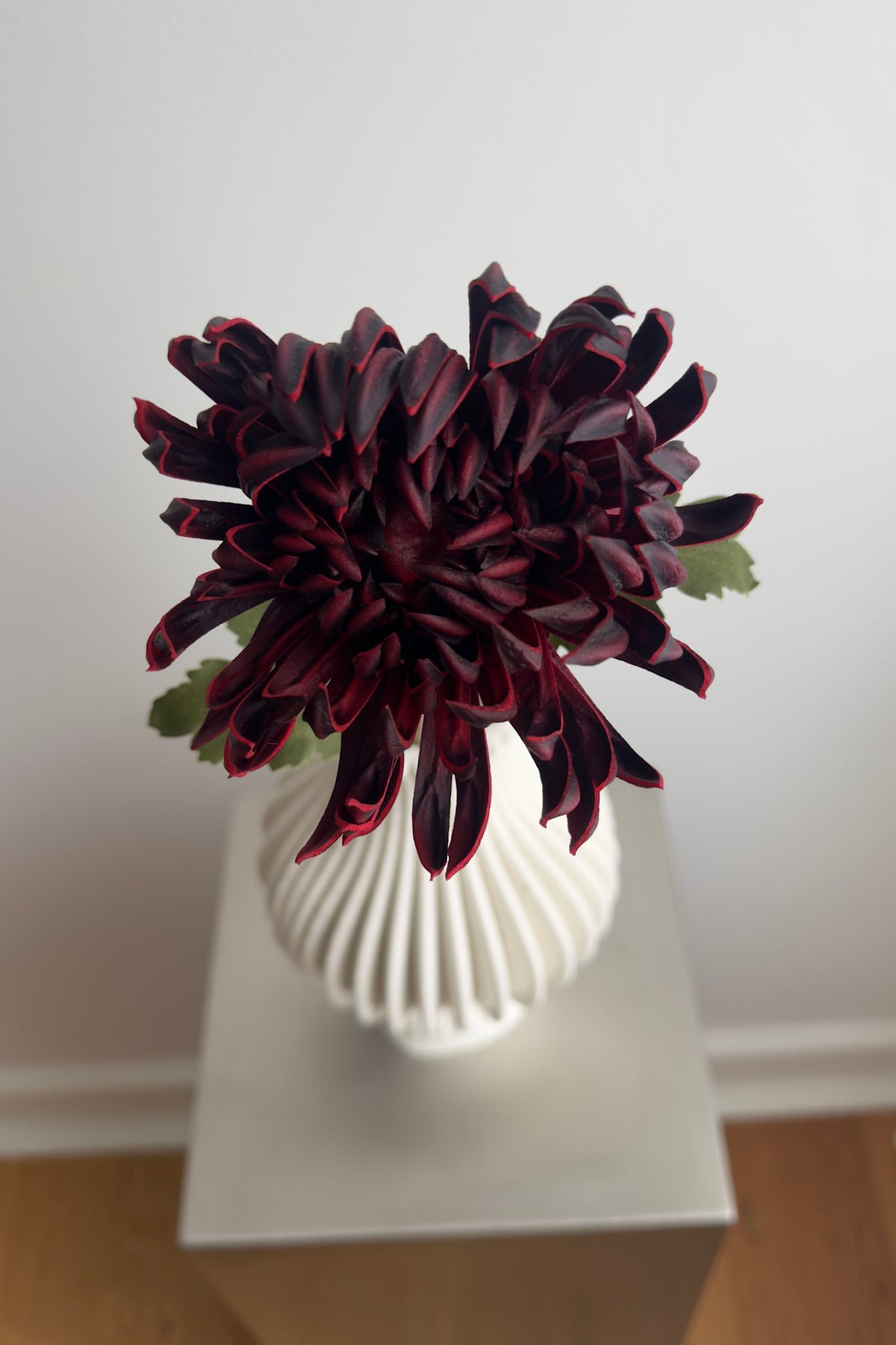 Artificial Cactus Dahlia Bordeaux