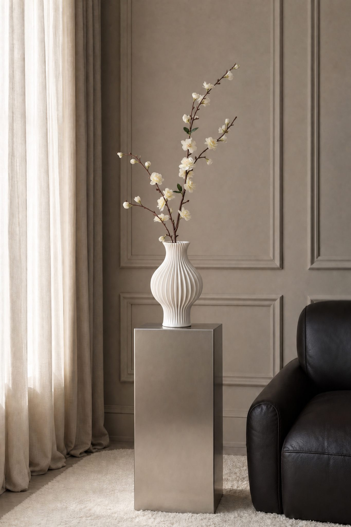 Artificial Cherry Blossom - White