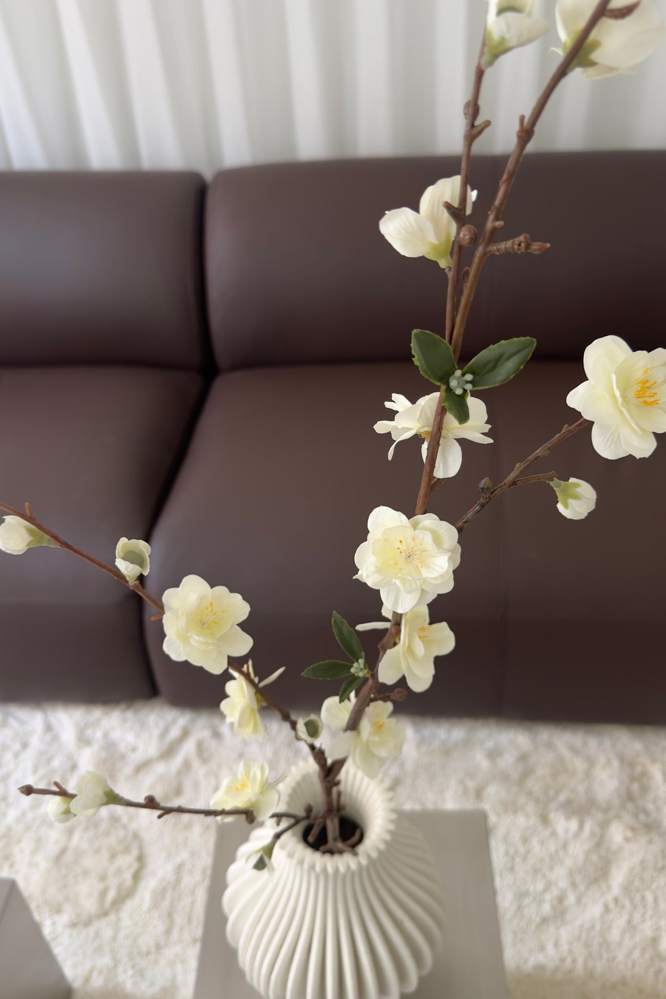 Artificial Cherry Blossom - White
