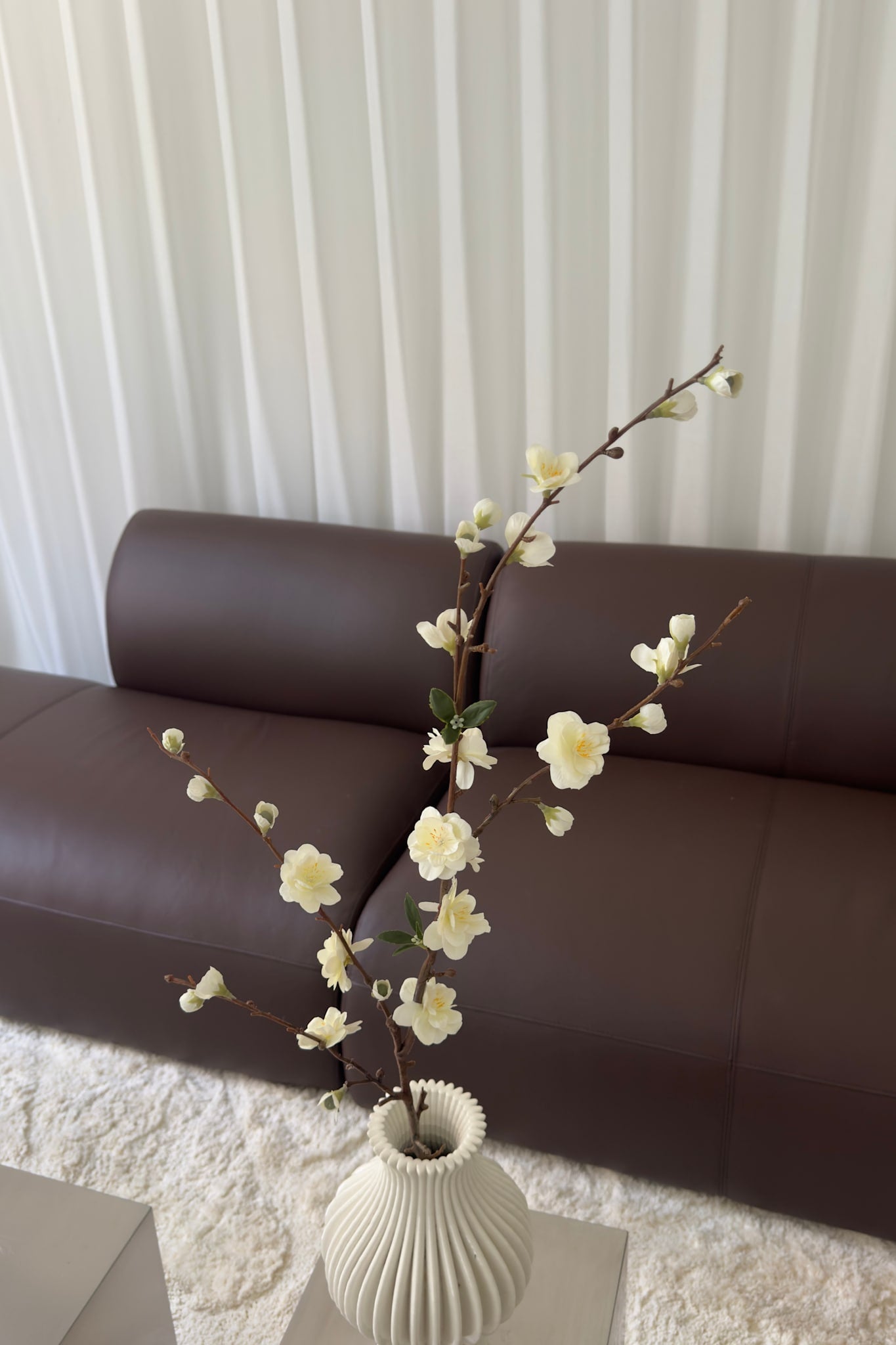 Artificial Cherry Blossom - White