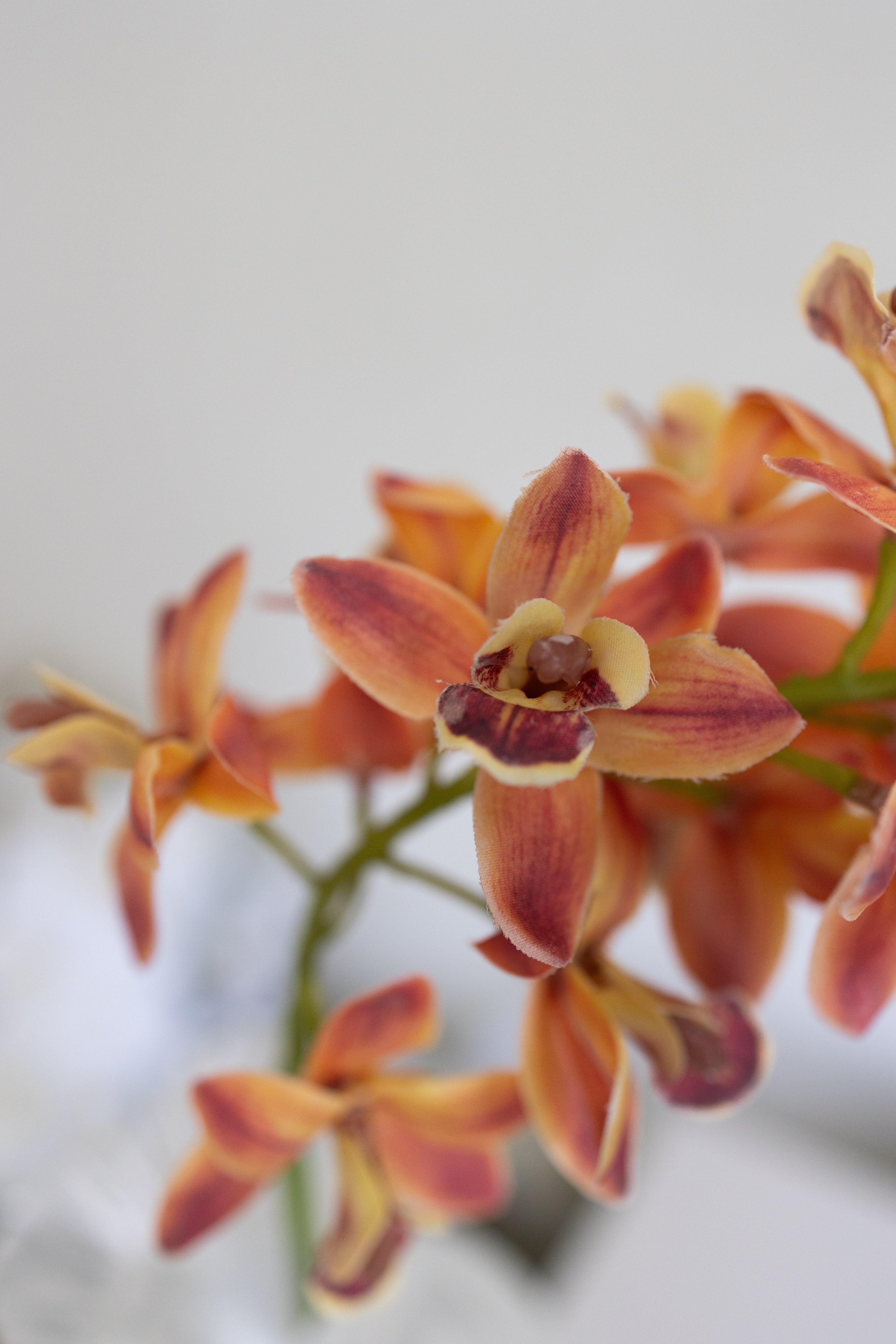 Artificial Small Cymbidium - Orange