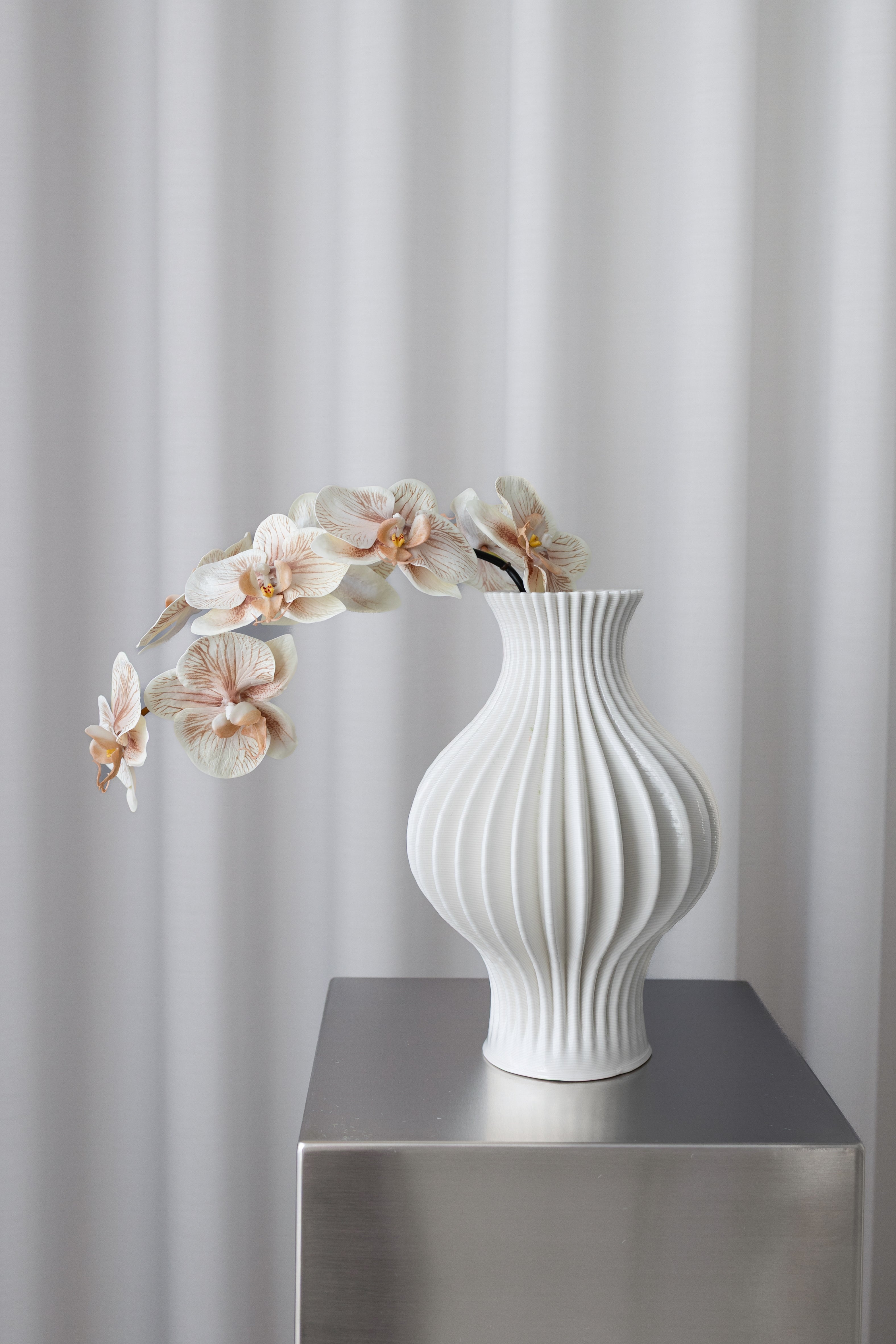 Kunstig Beige Orkidé