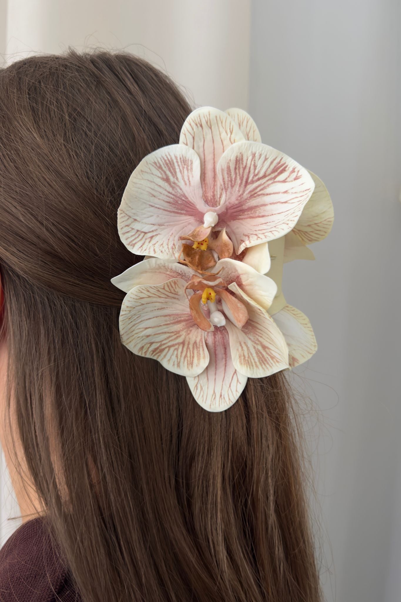 Hairclip - Orchid - Beige