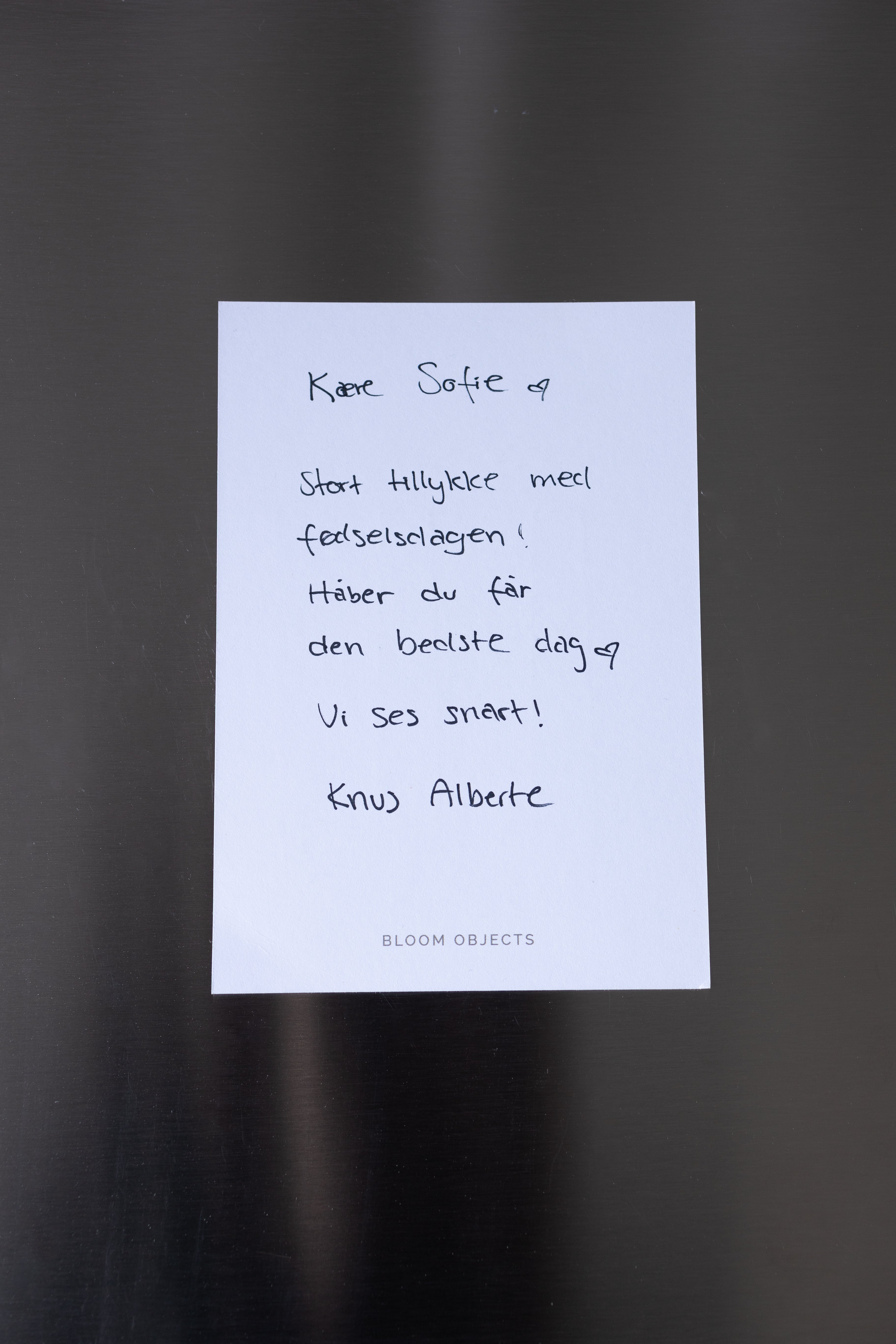 BLOOM OBJECTS - Handwritten Card