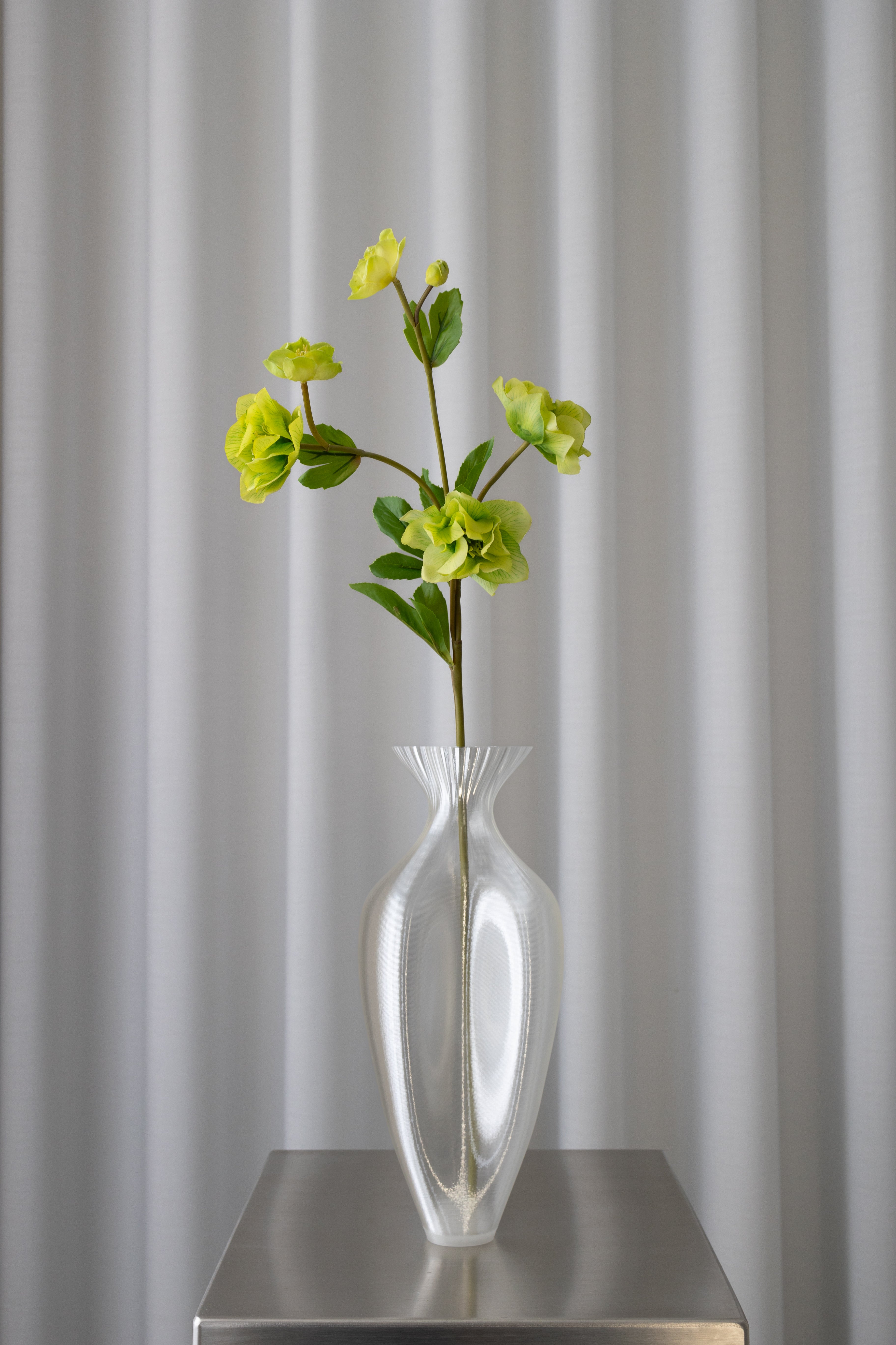 Artificial Hellebore Flower Green