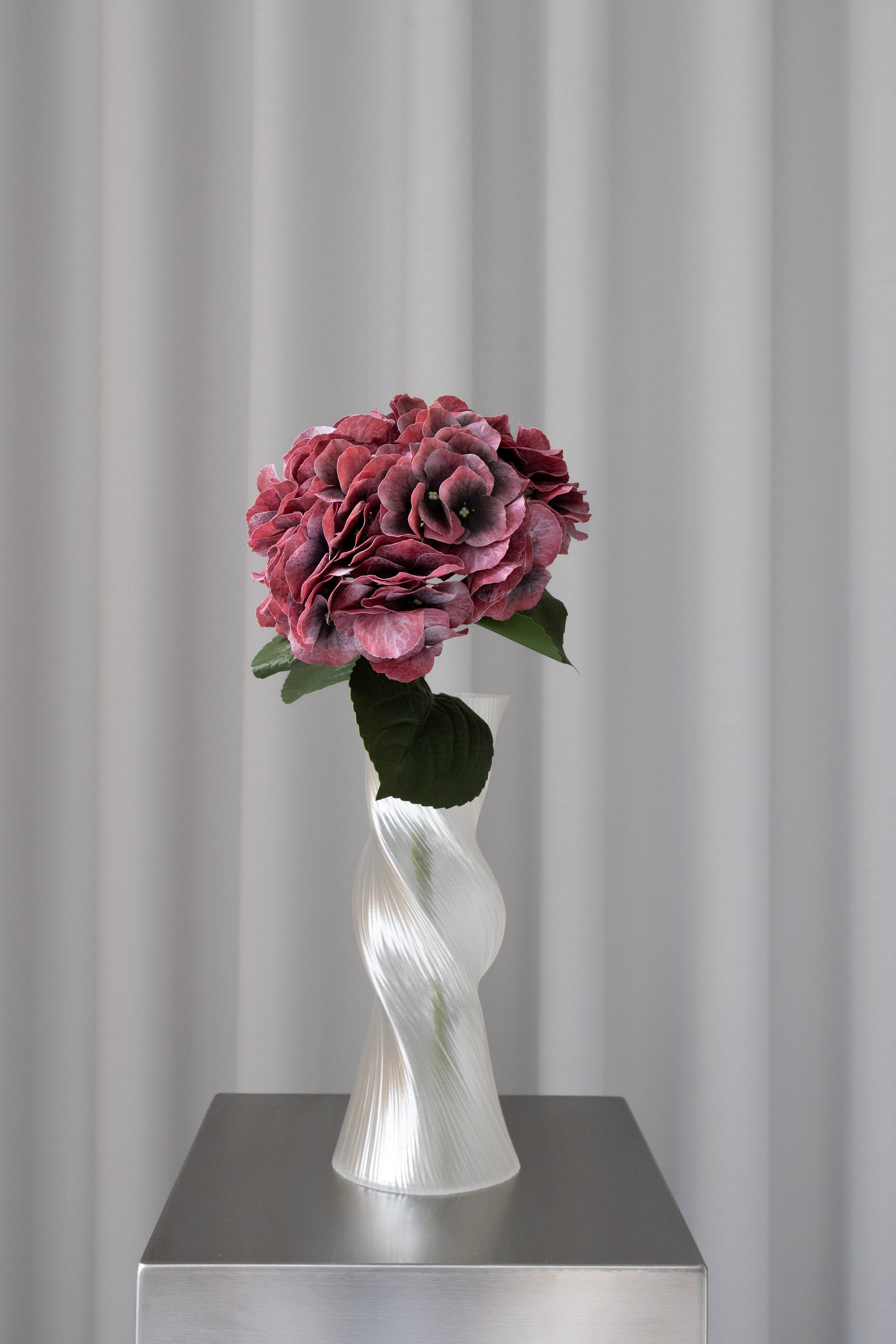 Kunstig Hortensia - Rød