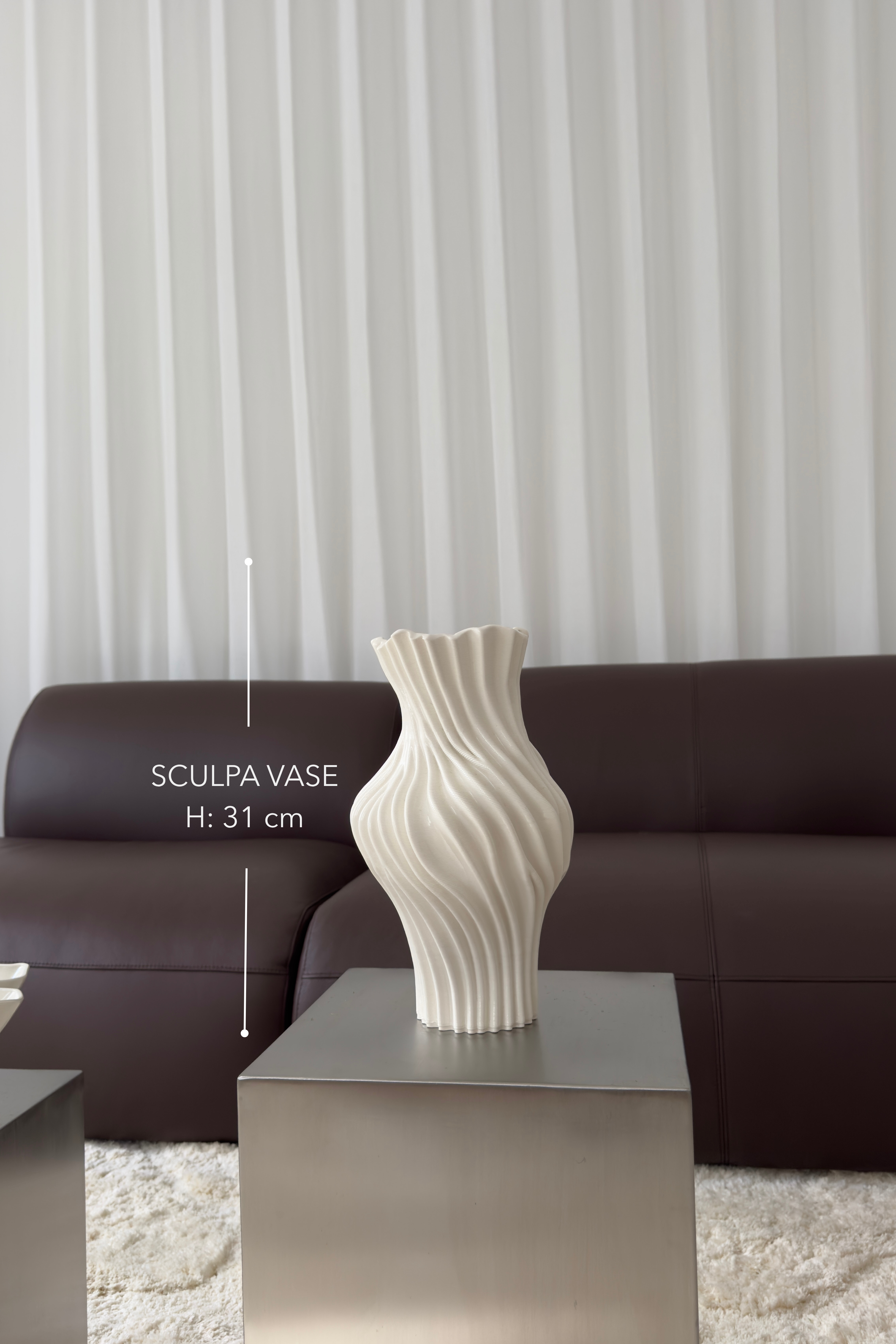 SCULPA VASE - Cloud - Medium