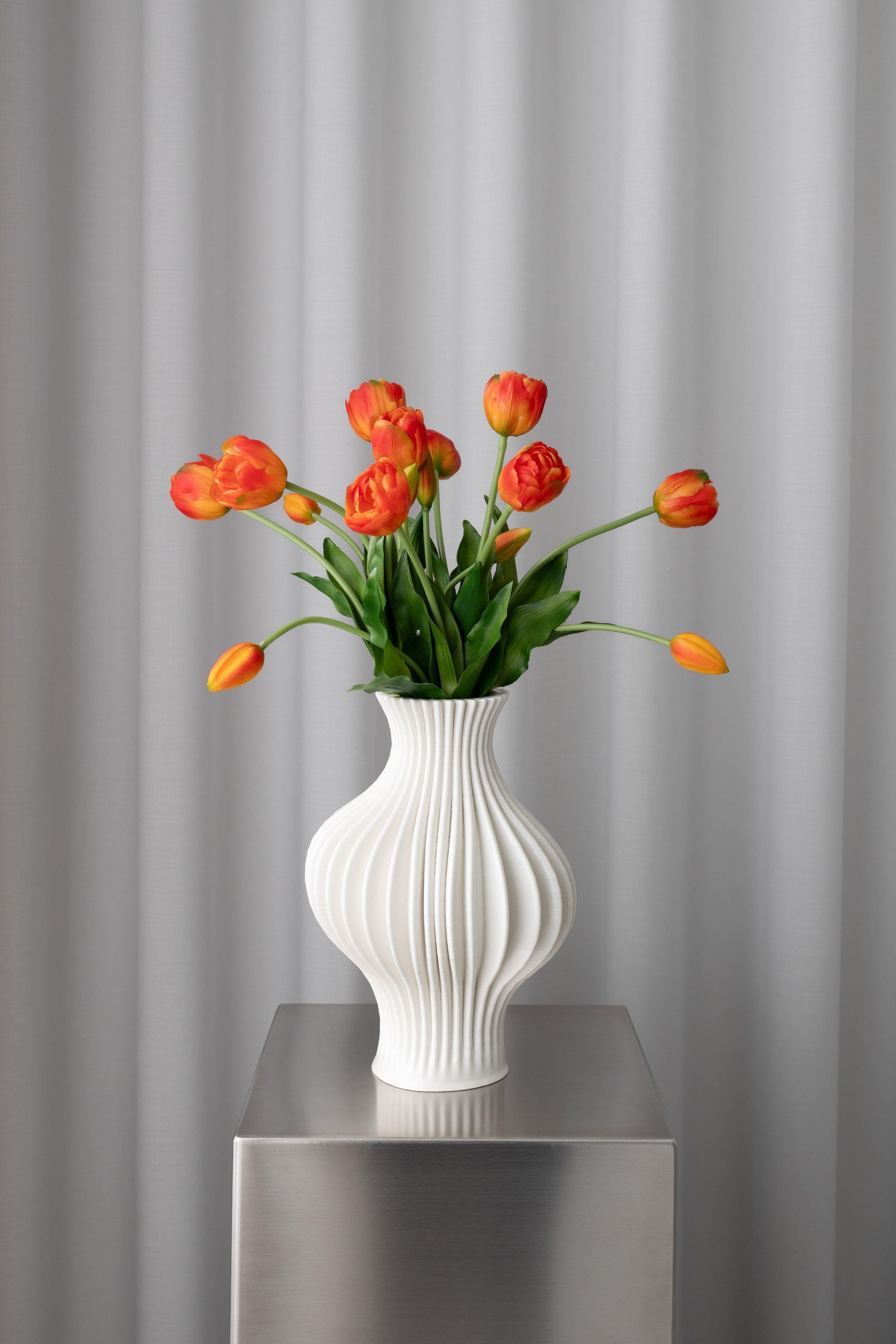 Orange tulipanbuket - 3 Bundter