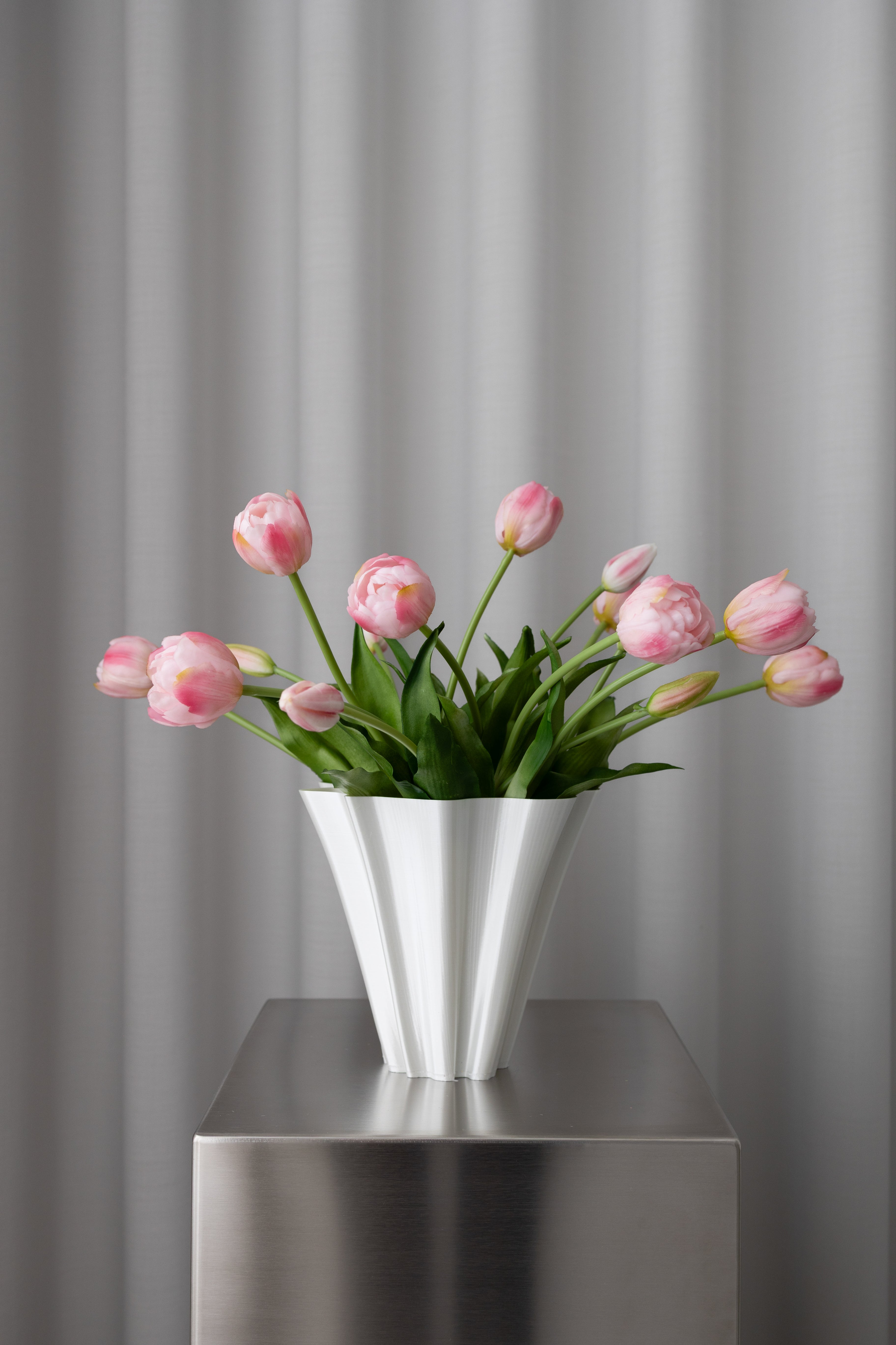 Lyserød tulipanbuket - 3 Bundter