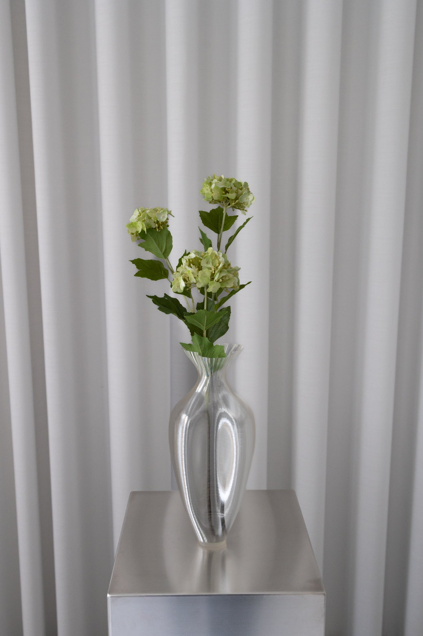 Artificial Snowball Hydrangea - Nature Green