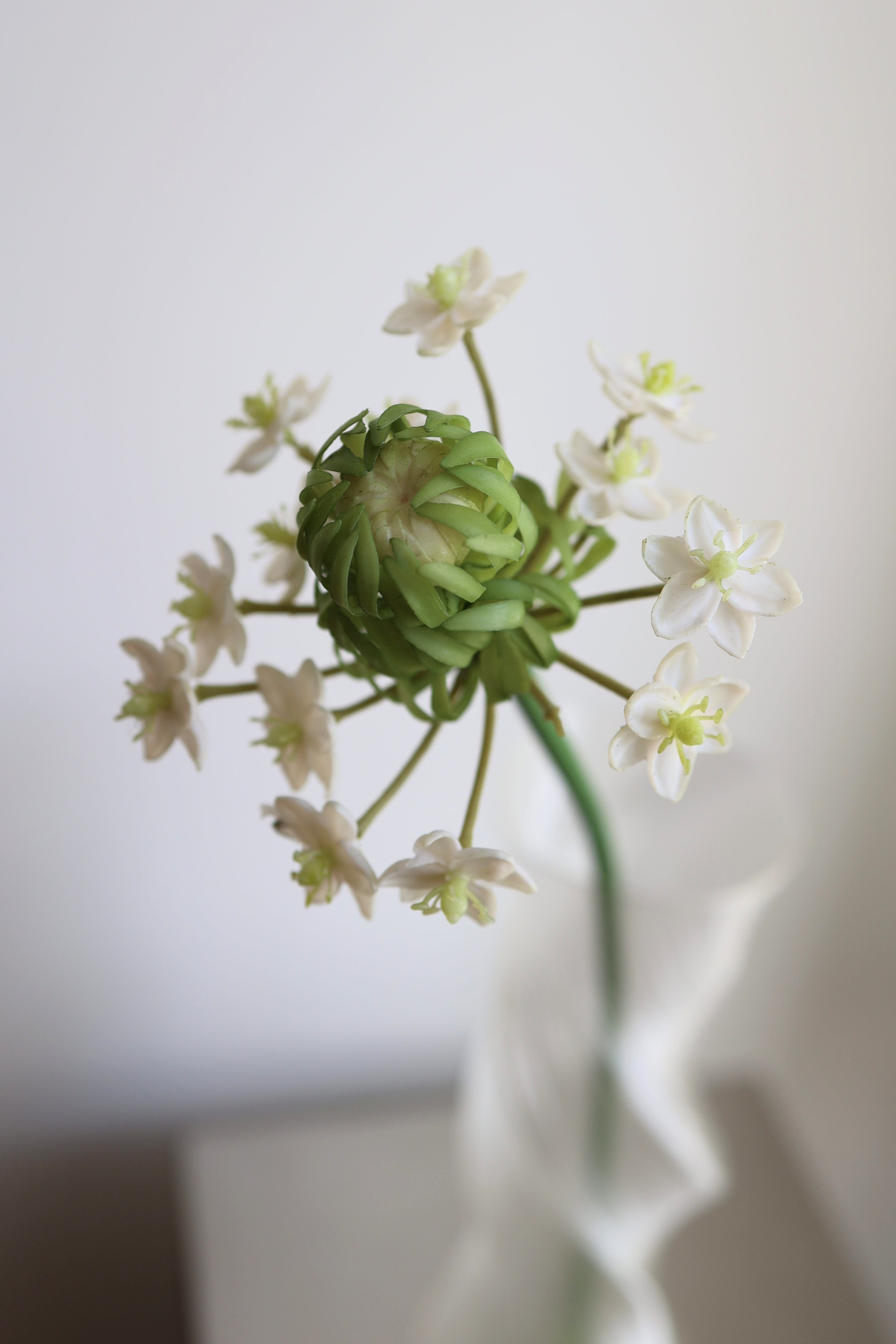 Kunstig Star Of Bethlehem Blomst - Hvid