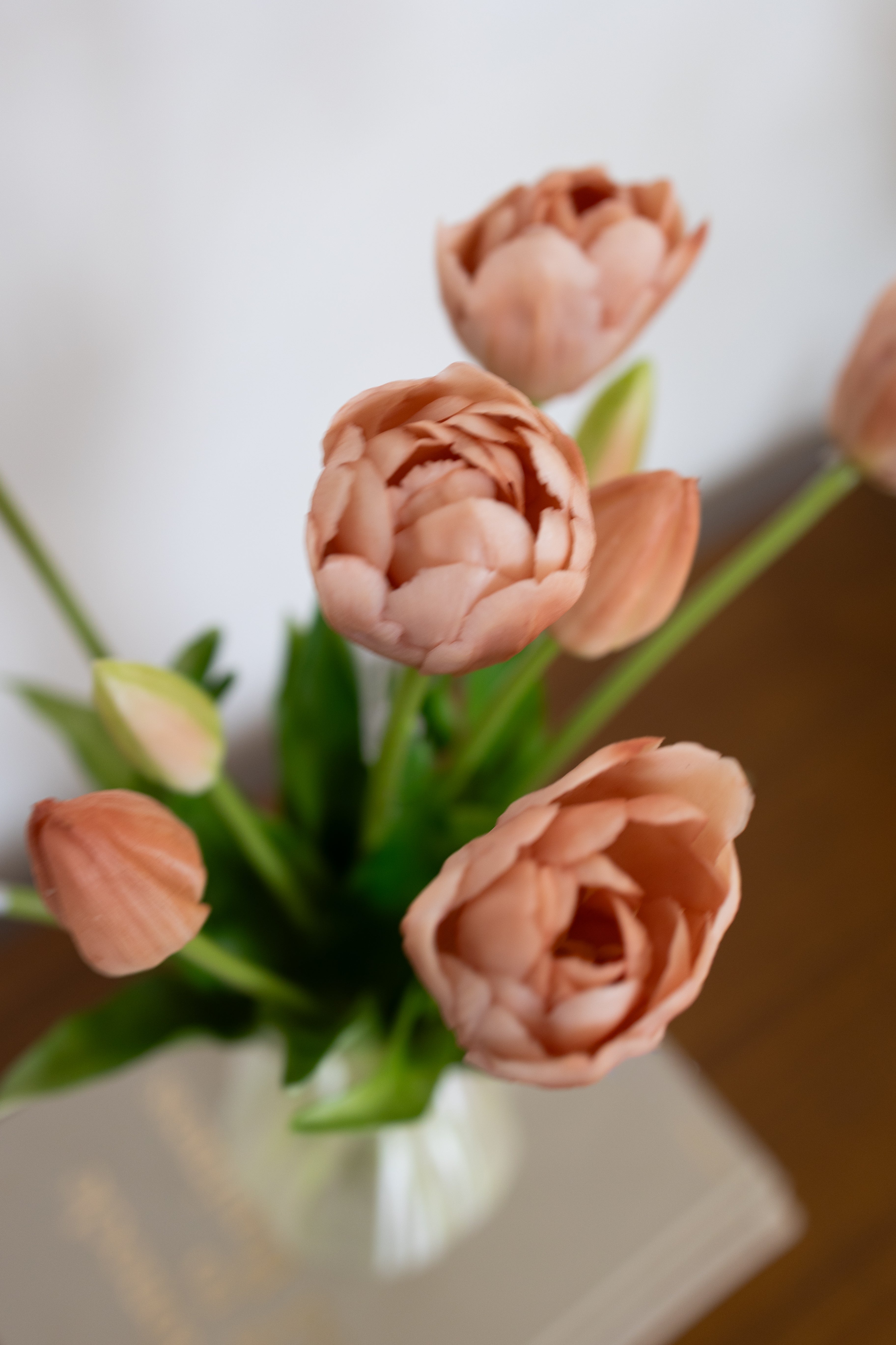 Beige Tulips Bouquet - 2 Bundles