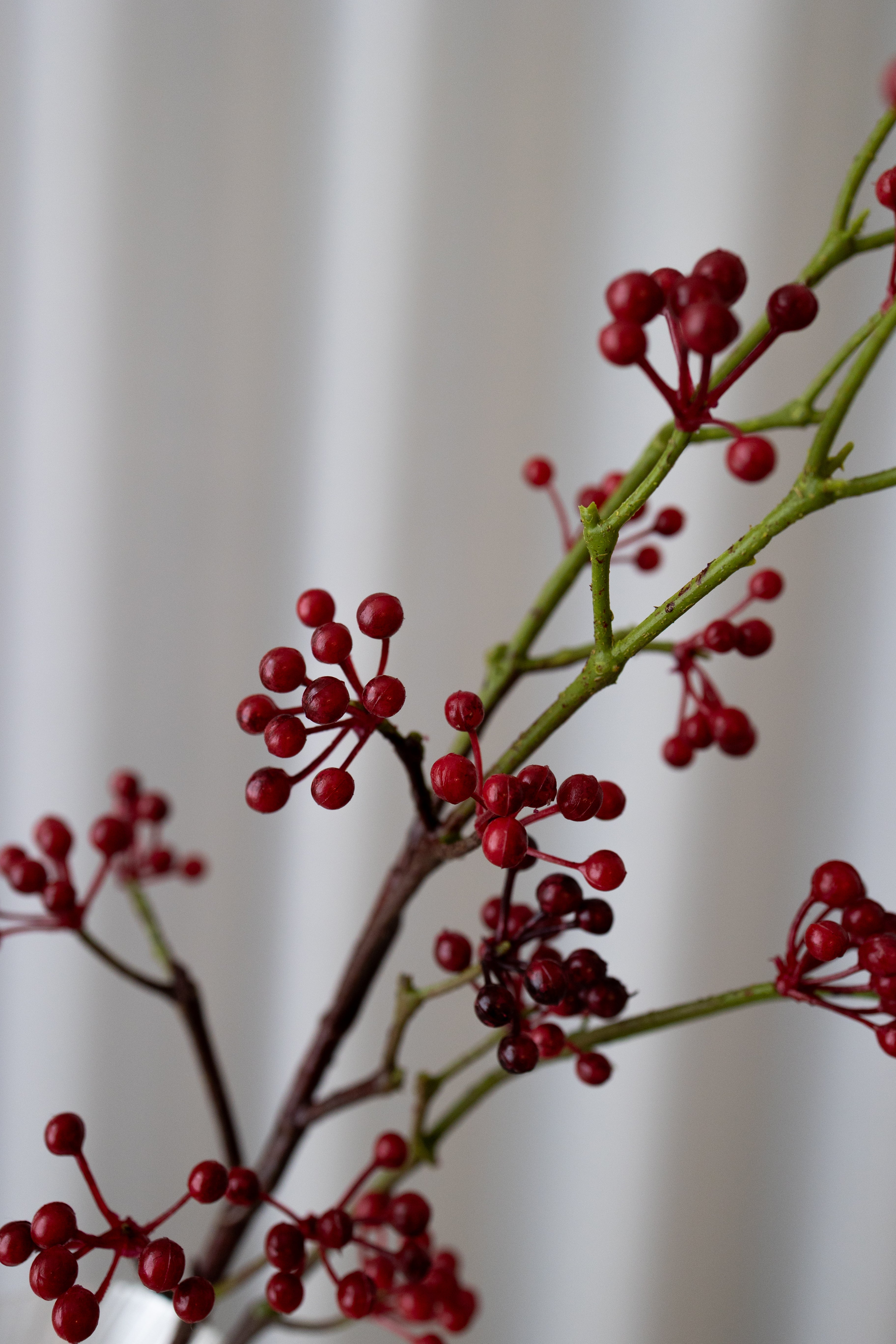 Artificial Berry Branch - Red