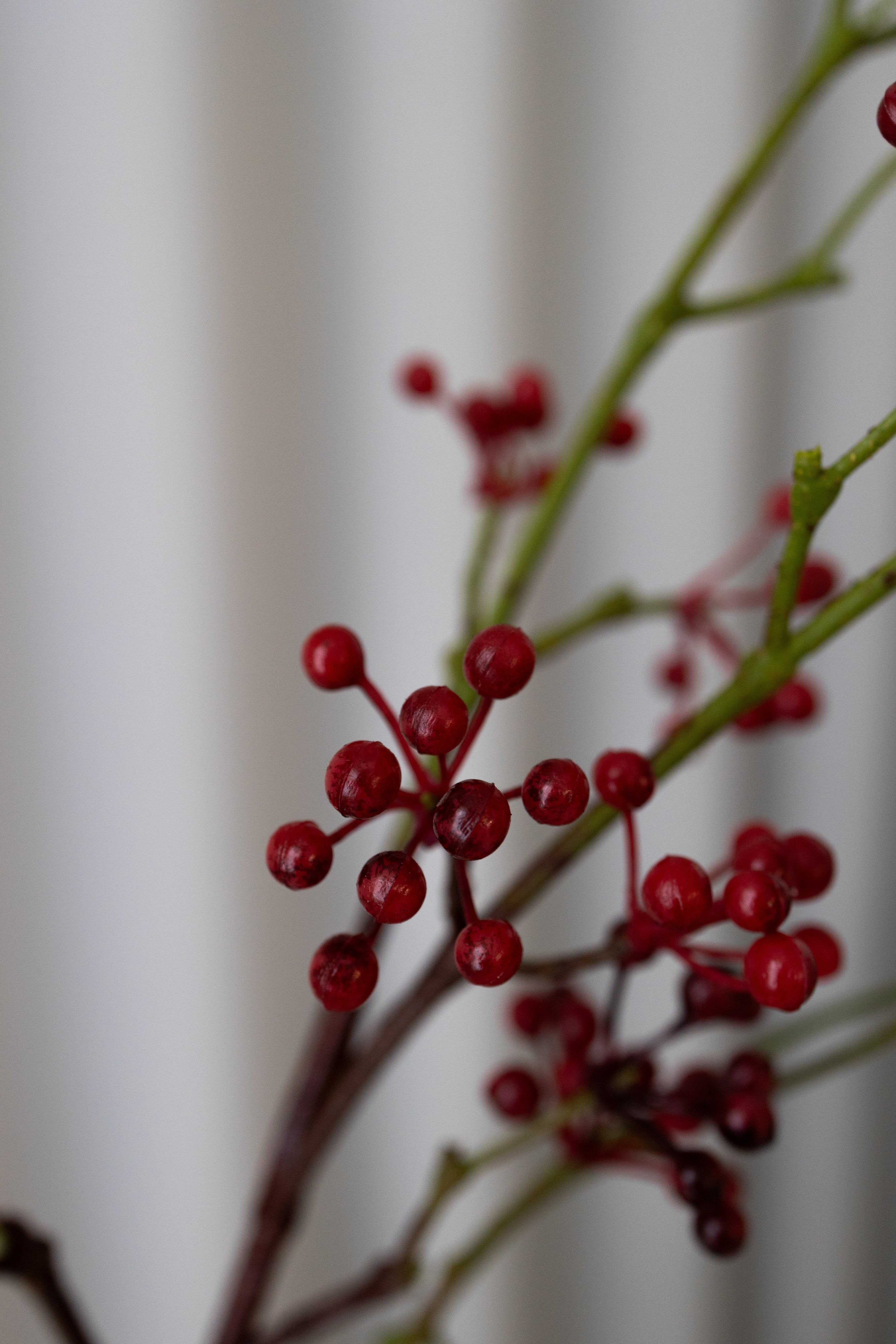 Artificial Berry Branch - Red