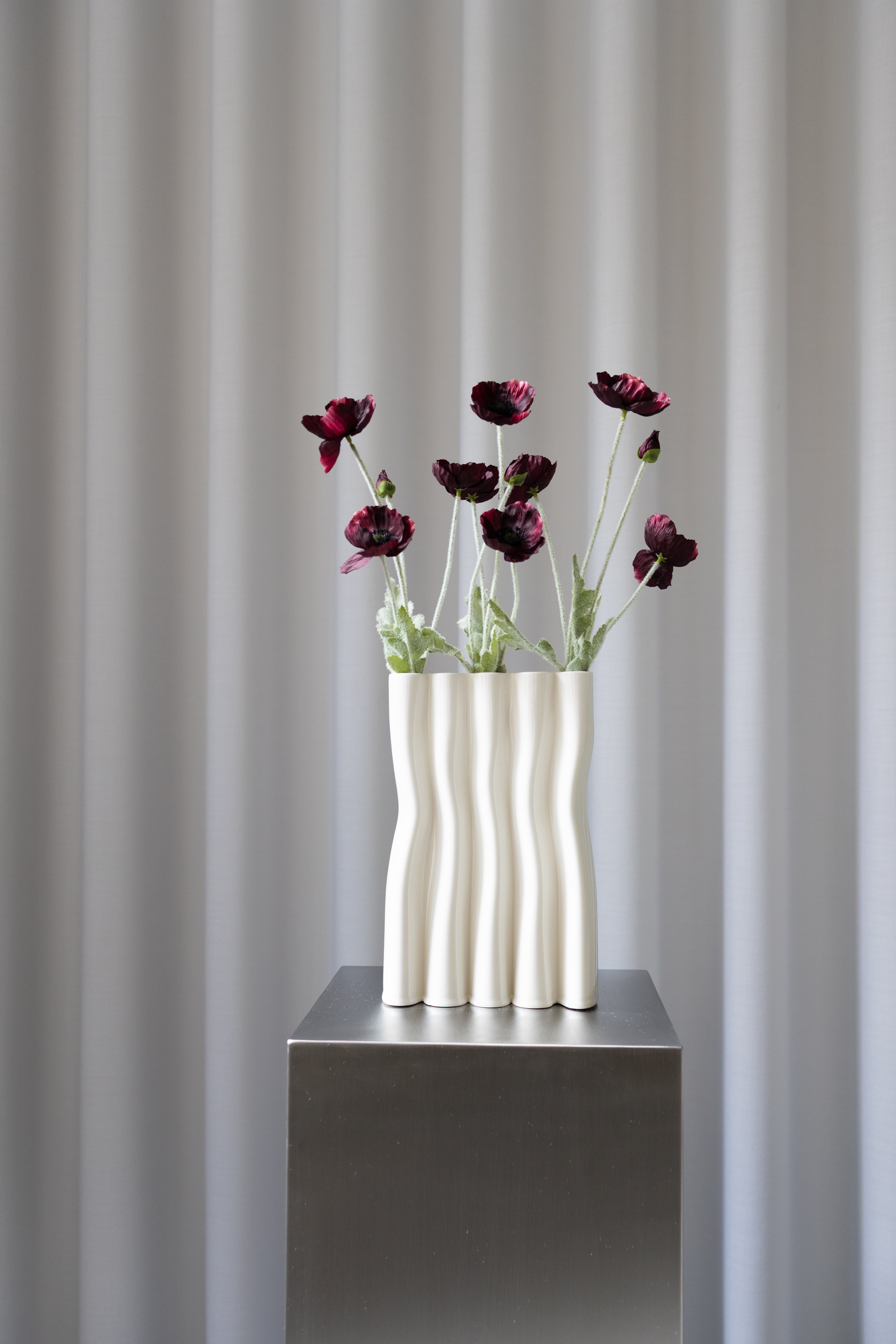 Artificial Poppy - Bordeaux