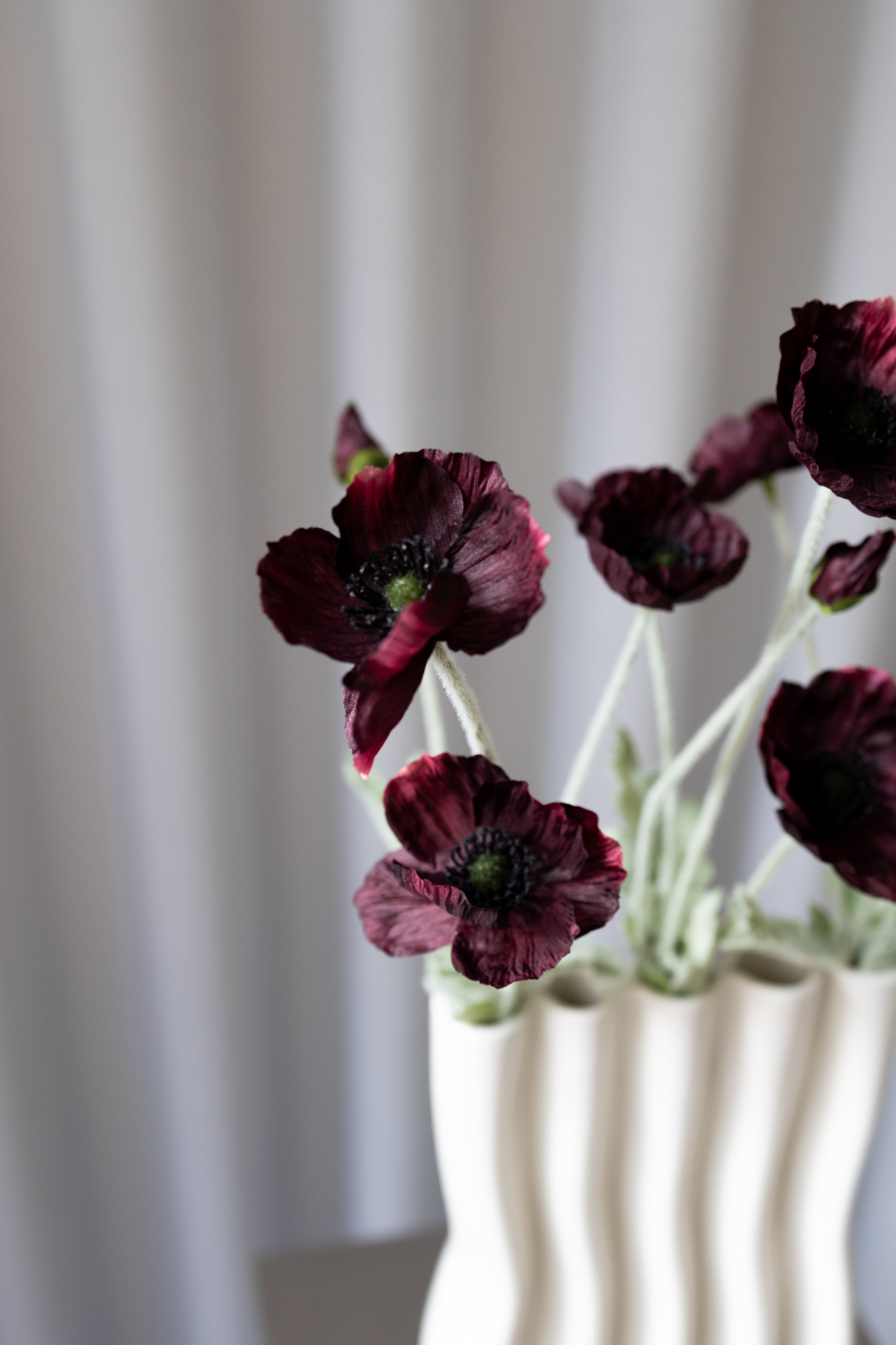 Artificial Poppy - Bordeaux