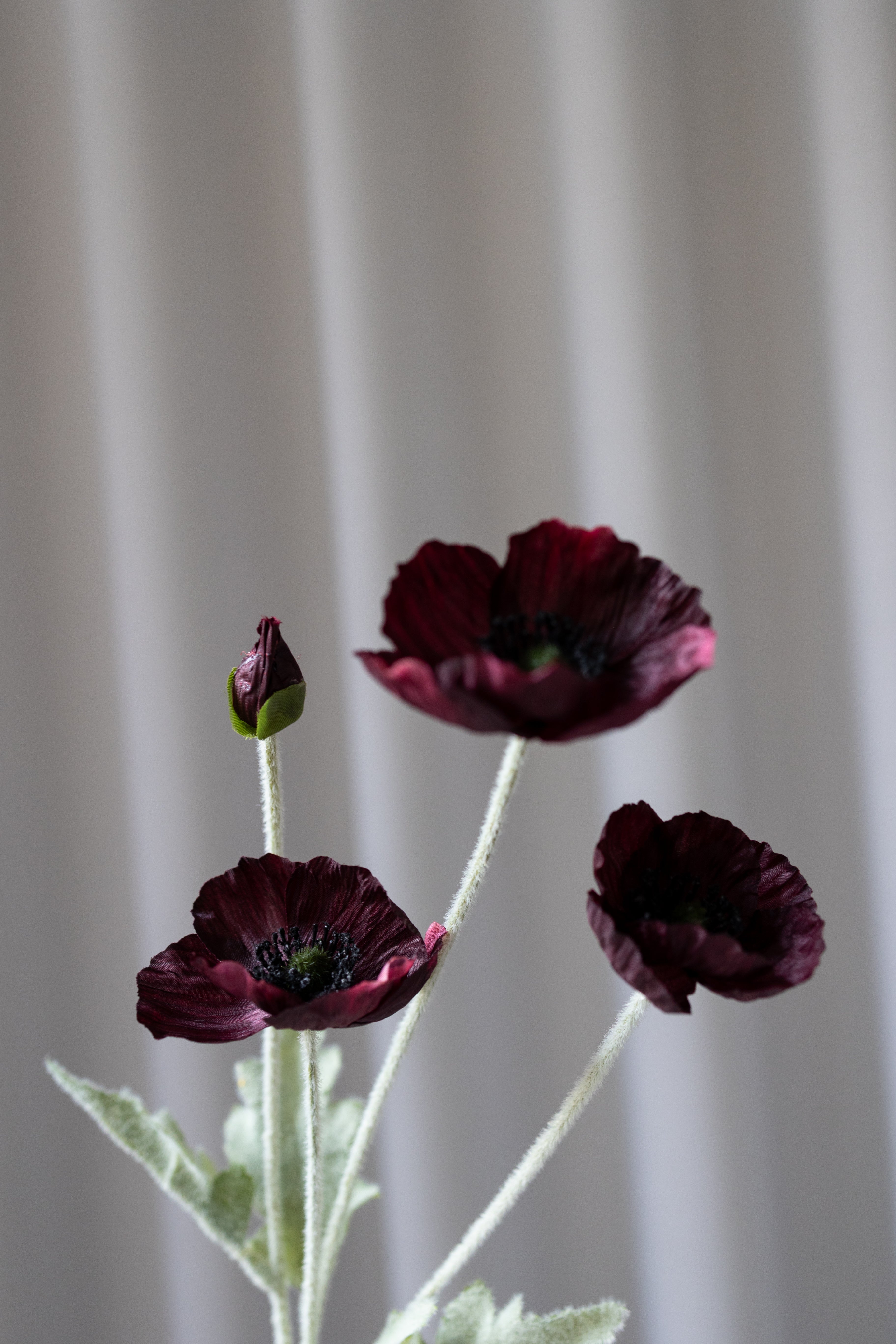 Kunstig Bordeaux Valmue 