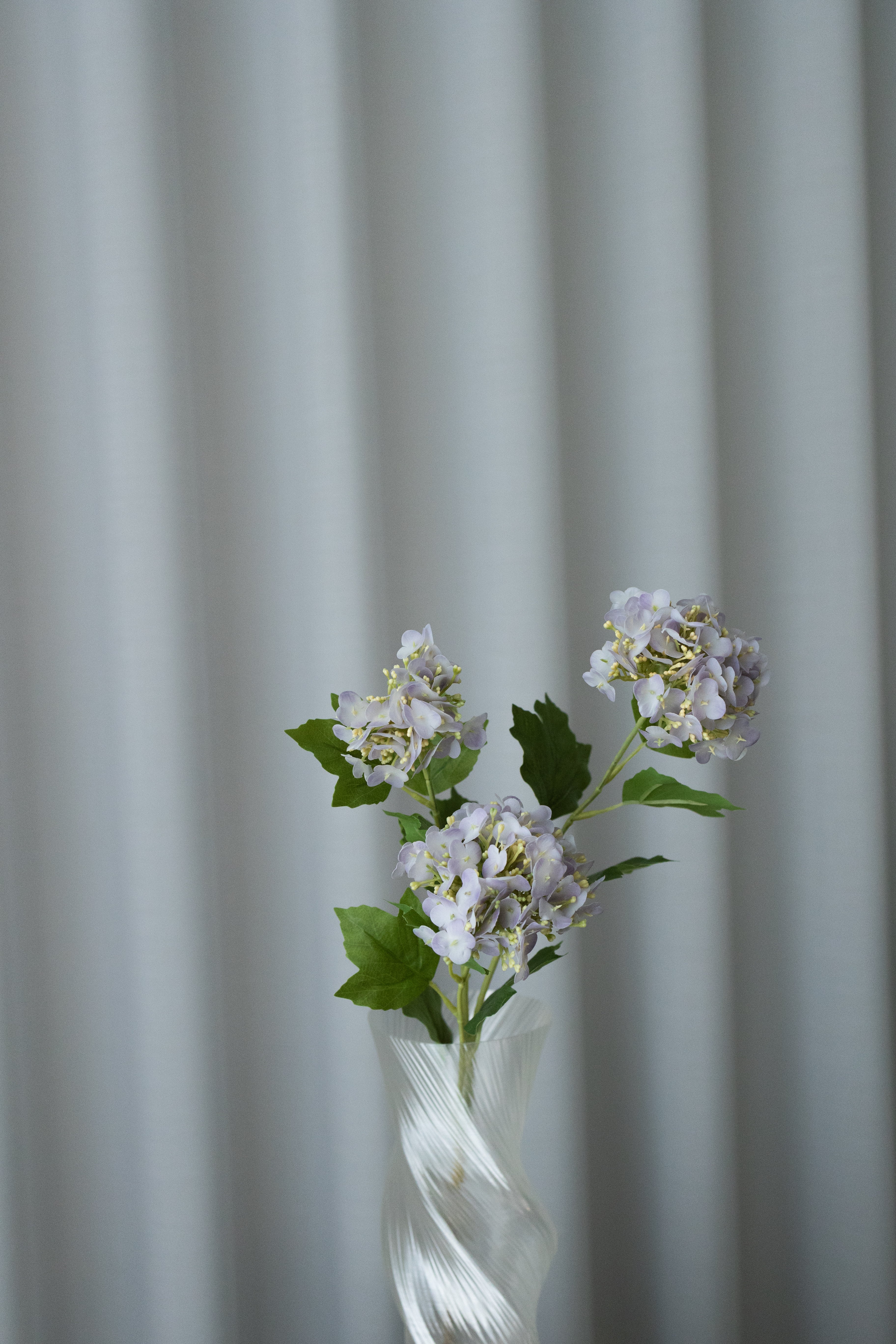 KUNSTIG HORTENSIA TRIO - LYSERØD