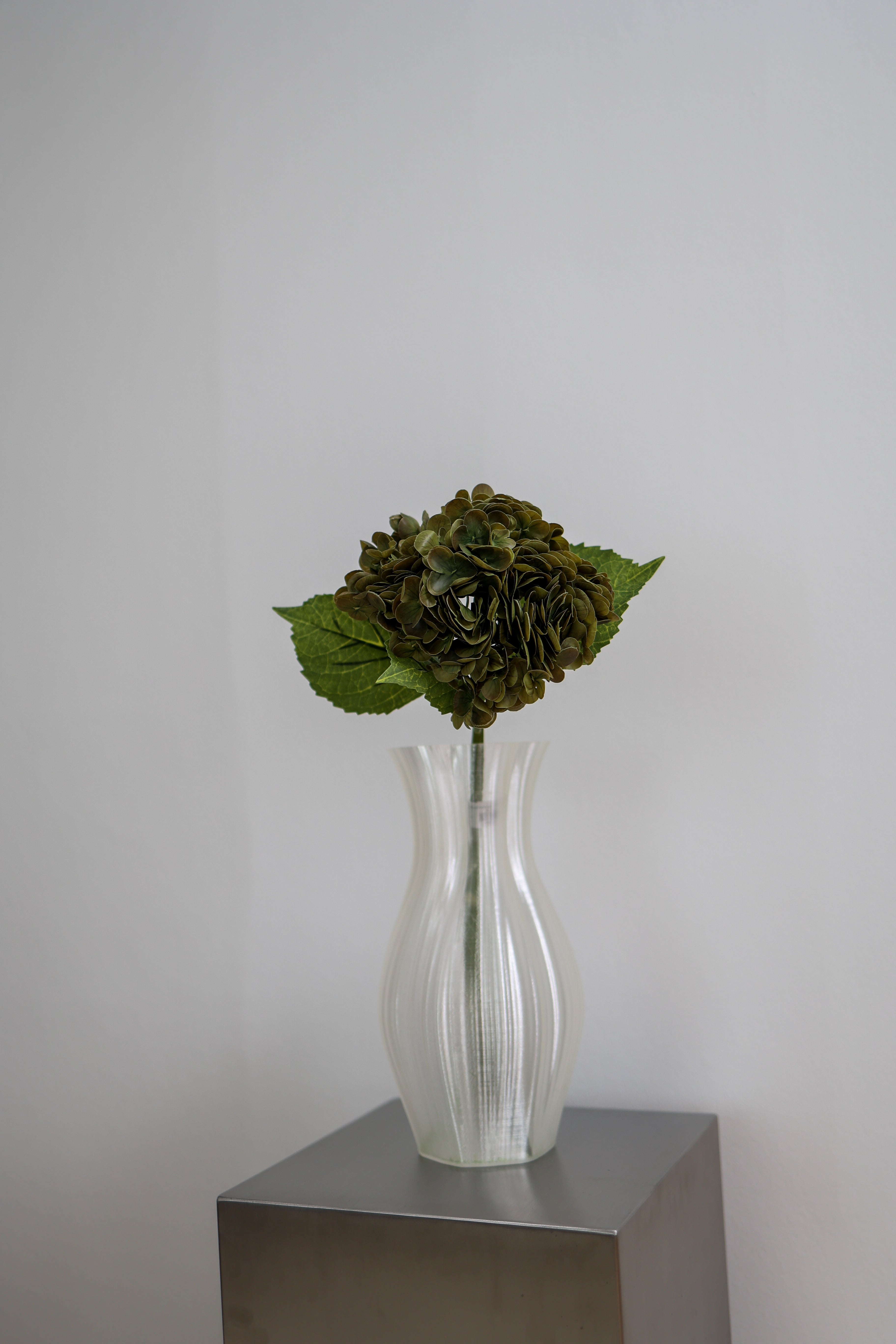Artificial Hydrangea - Faded Green