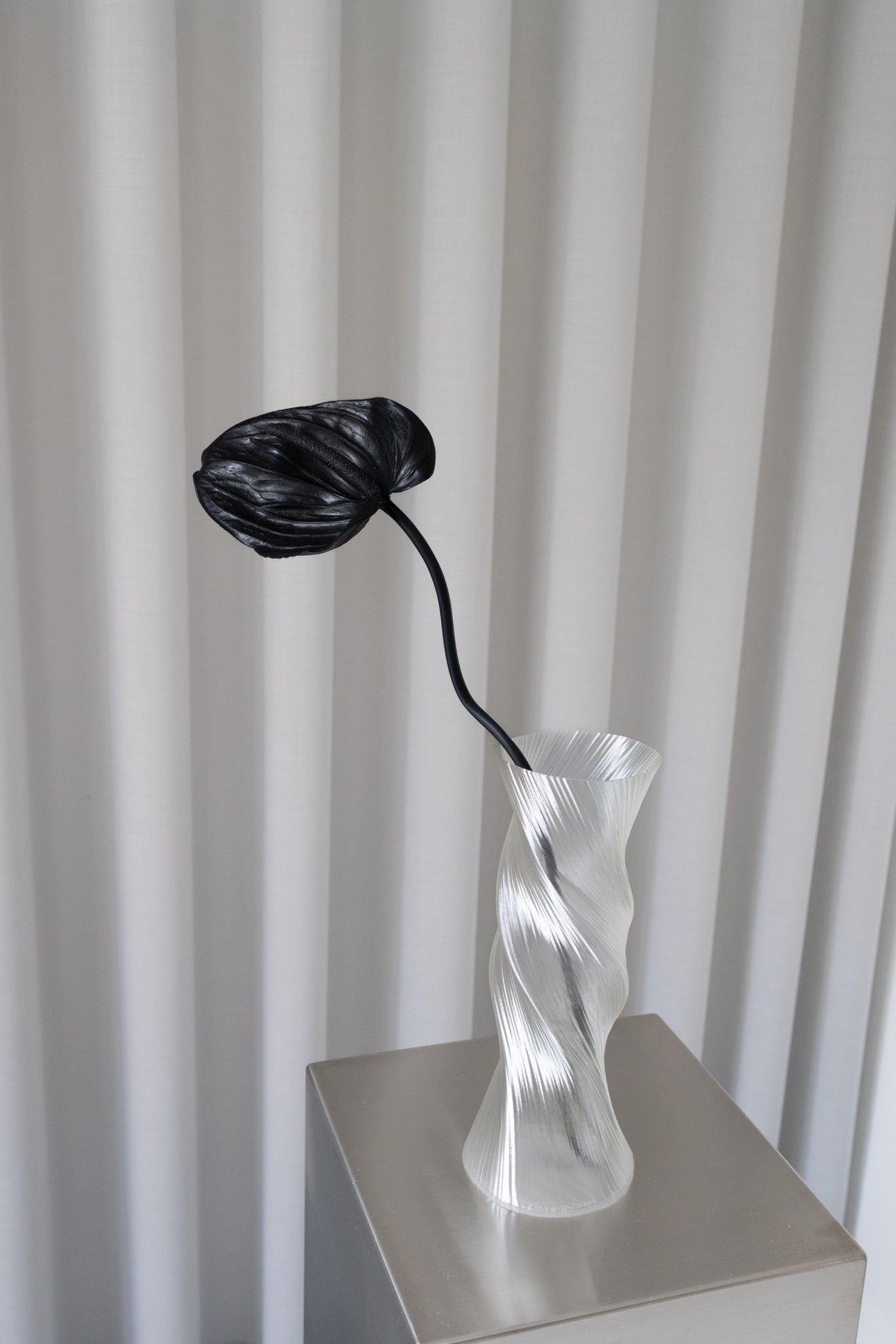 Artificial Anthurium Black