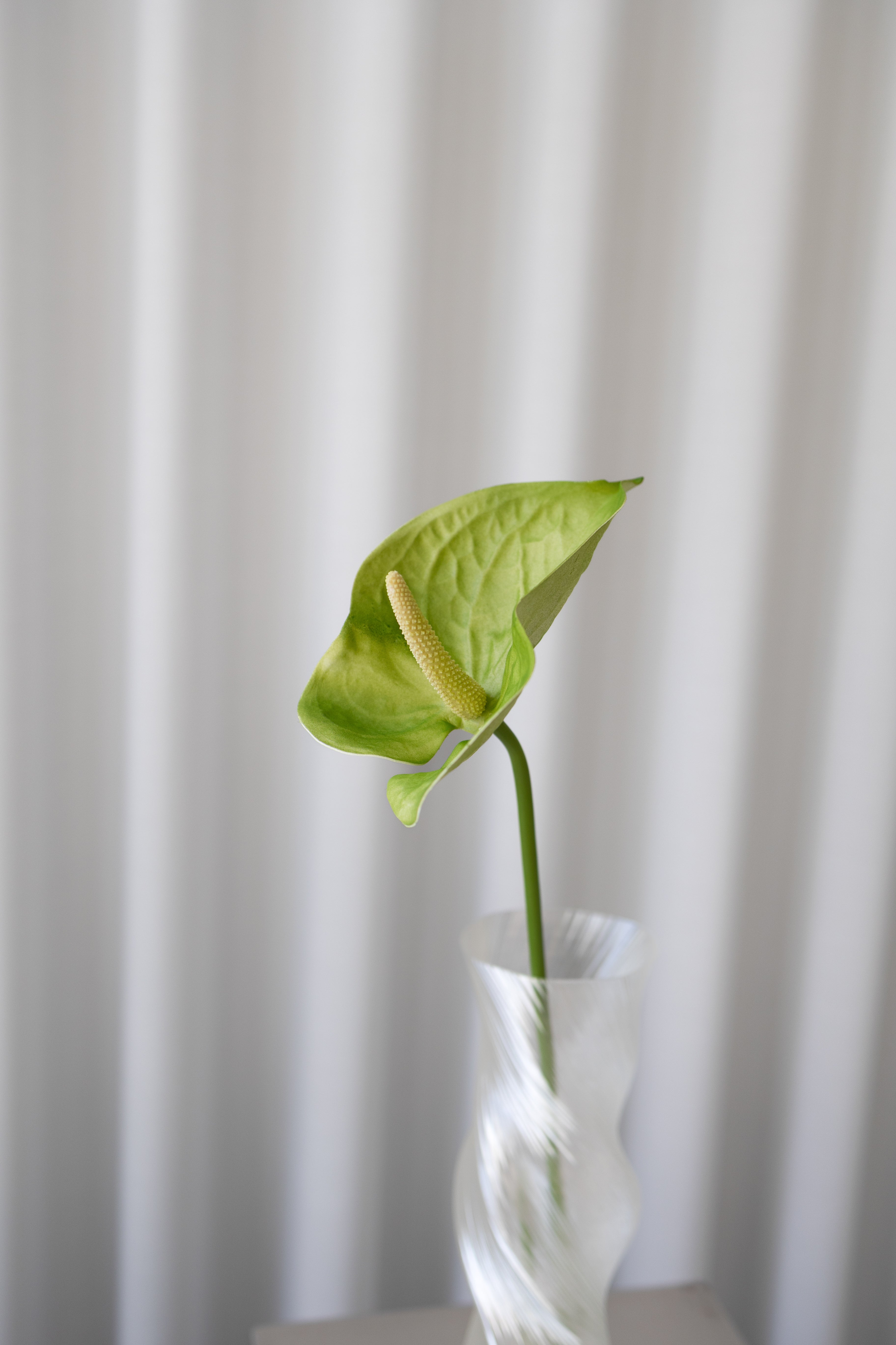 Artificial Anthurium PU - Green