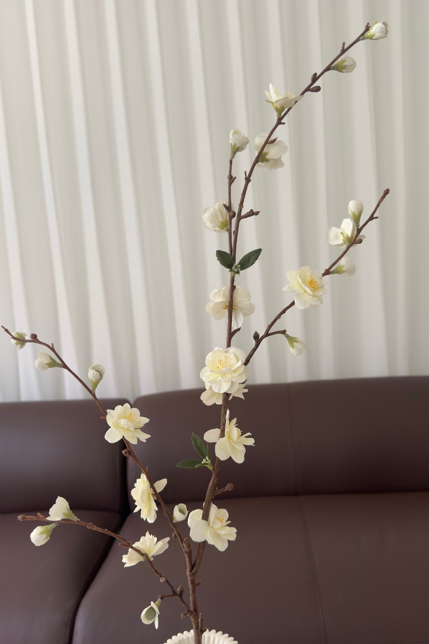 Artificial Cherry Blossom - White