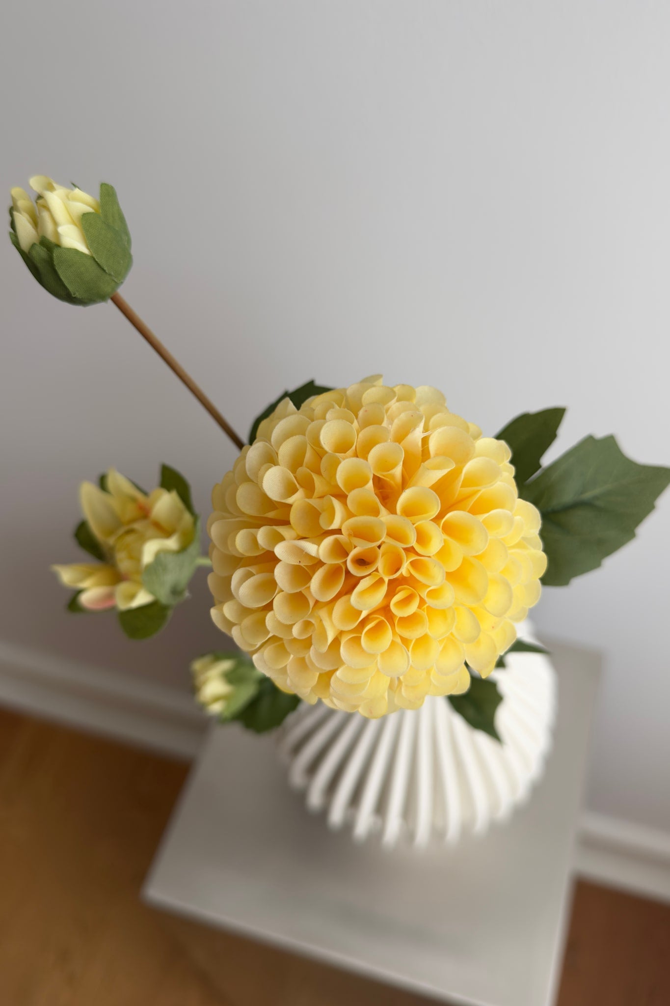 Artificial Dahlia - Yellow