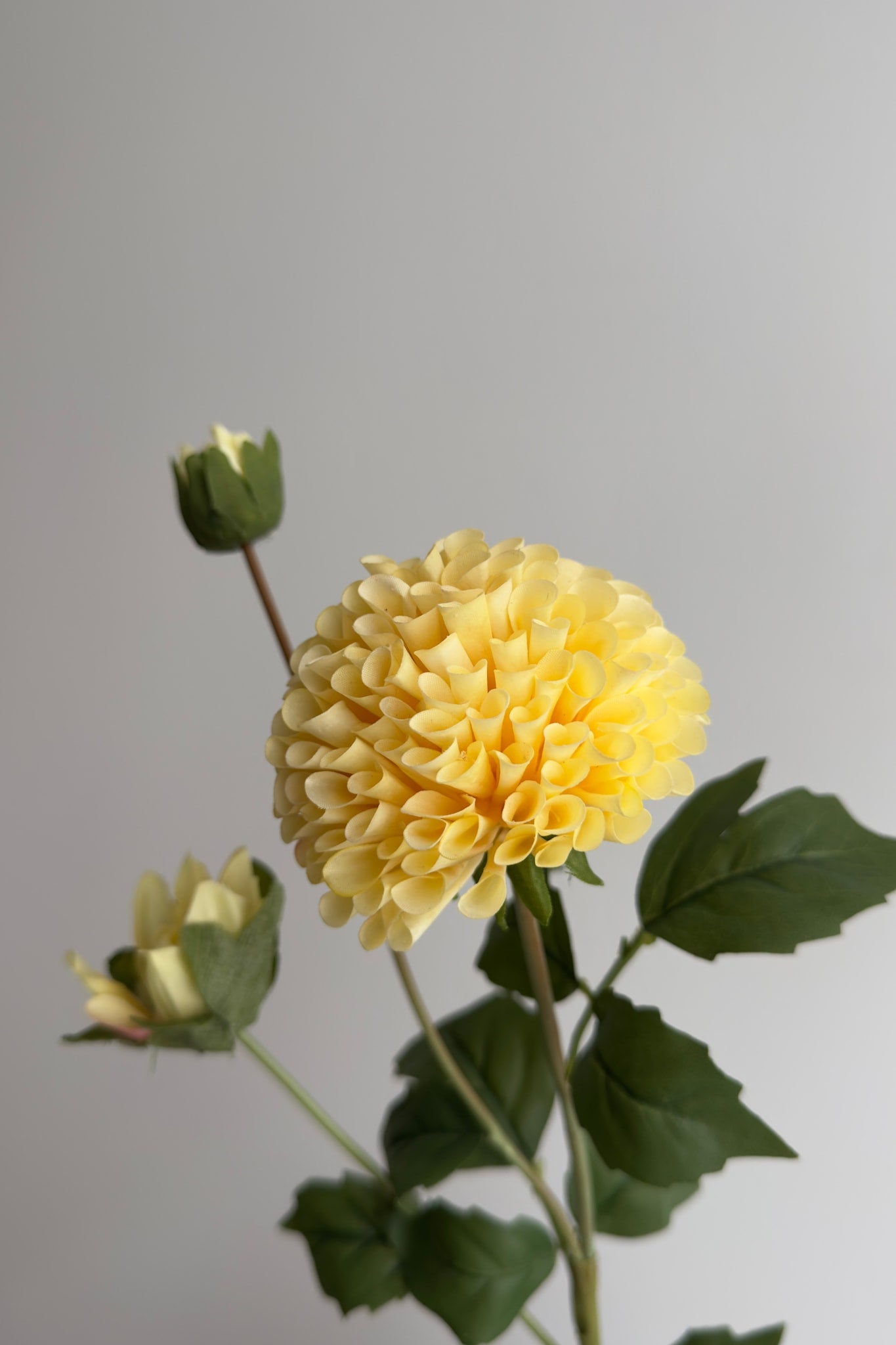 Artificial Dahlia - Yellow