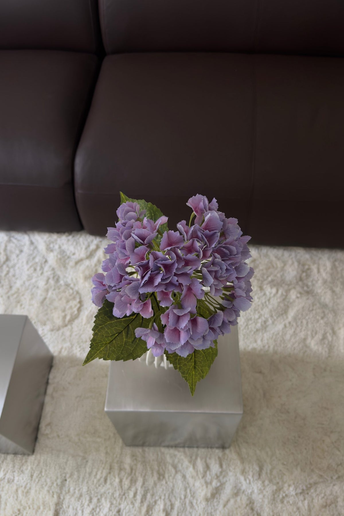 Artificial Realistic Hydrangea - Nature Purple