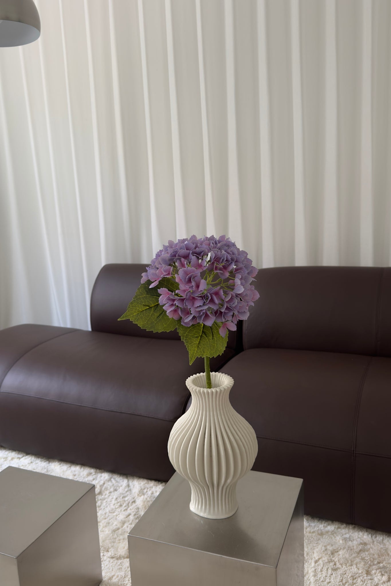 Artificial Realistic Hydrangea - Nature Purple