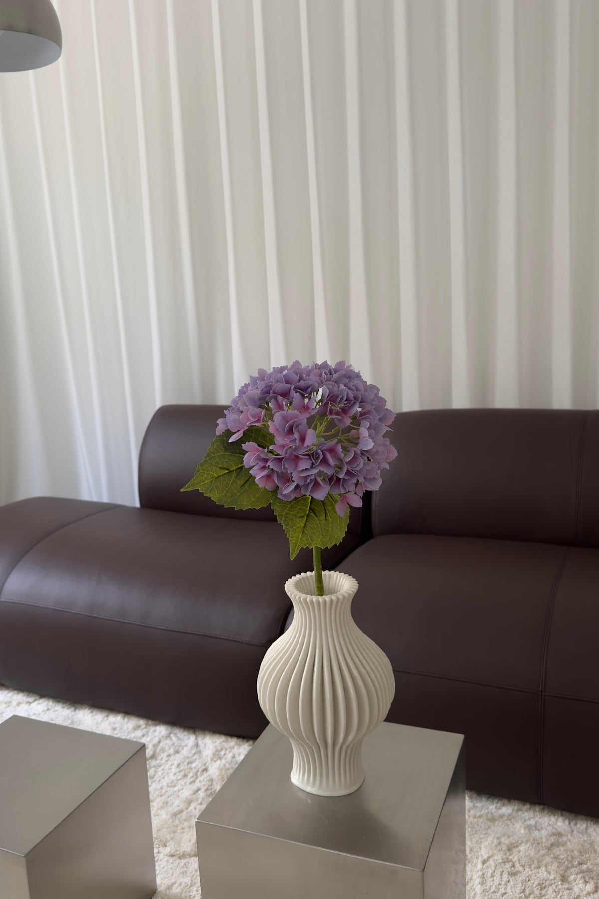 Artificial Realistic Hydrangea - Nature Purple